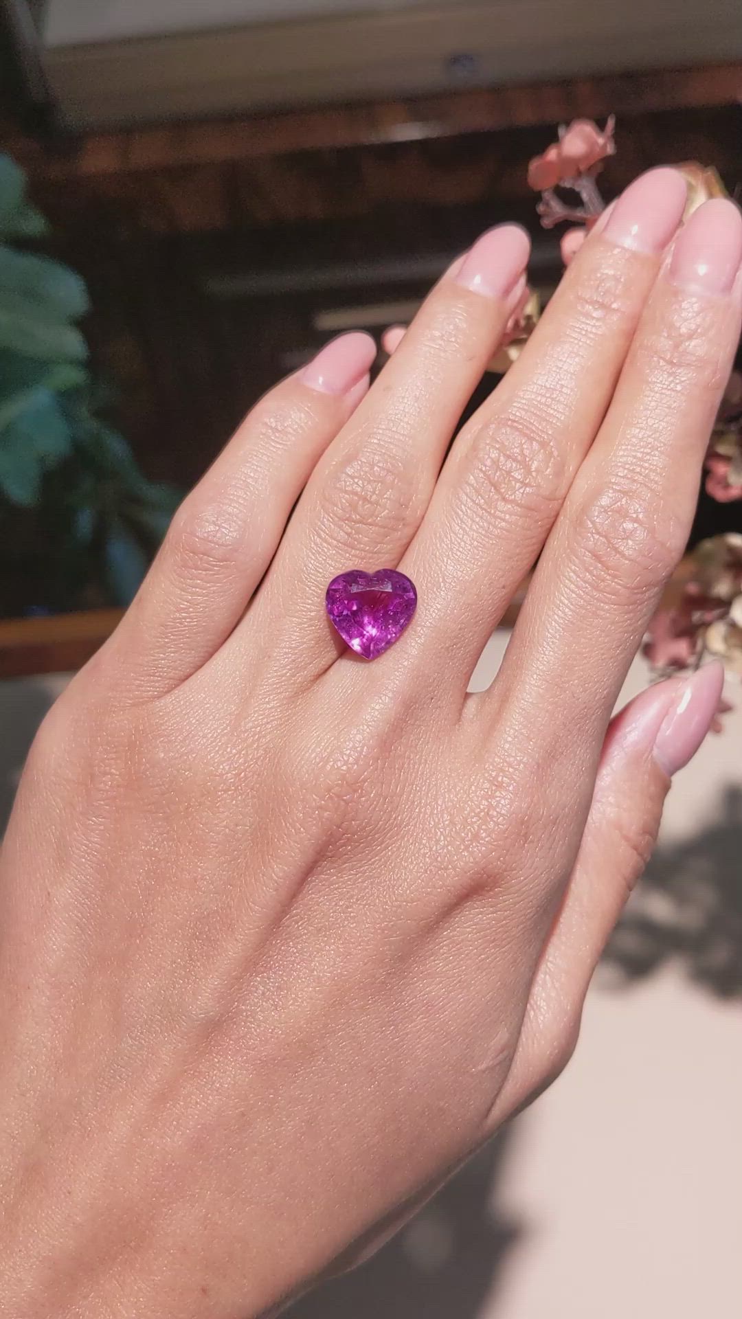 6.58 Ct. Pink Sapphire from Madagascar Size Video
