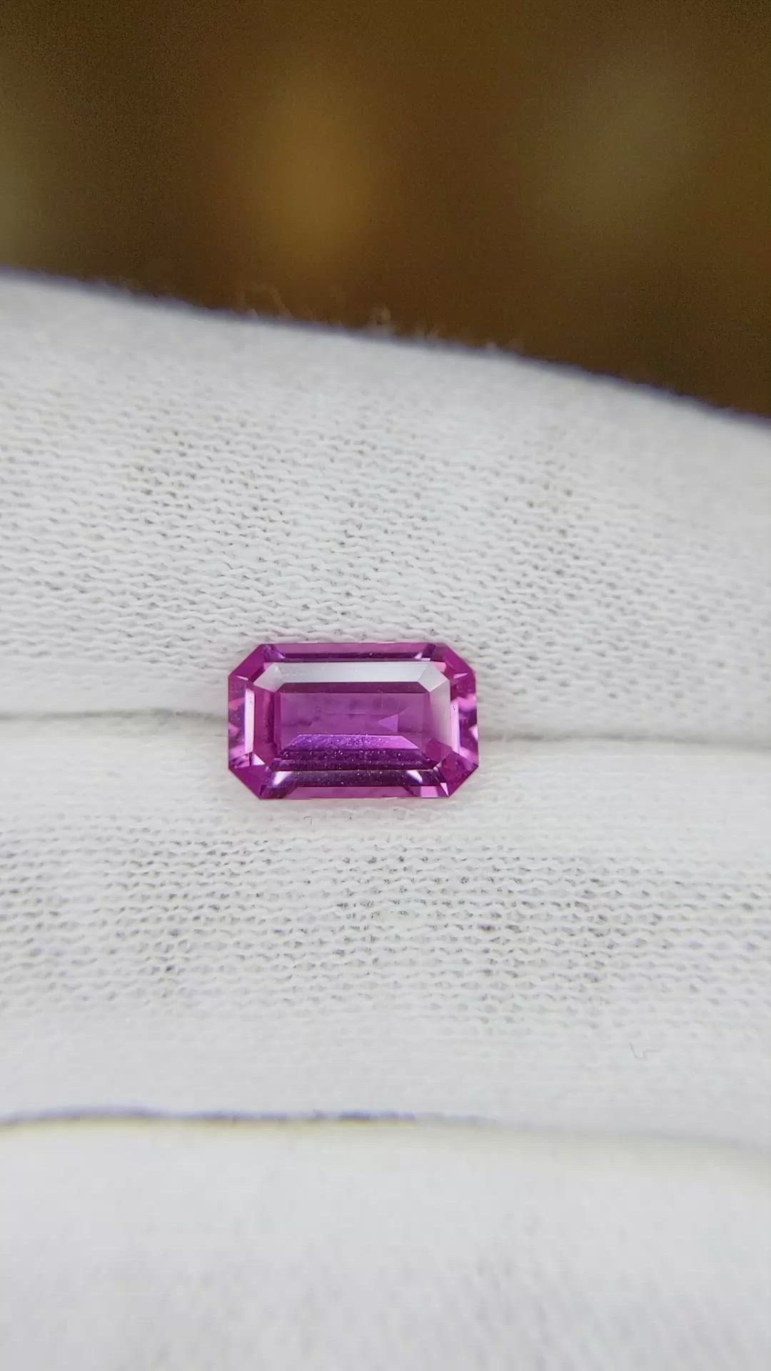 2.13 Ct. Pink Sapphire from Ceylon (Sri Lanka) Size Video