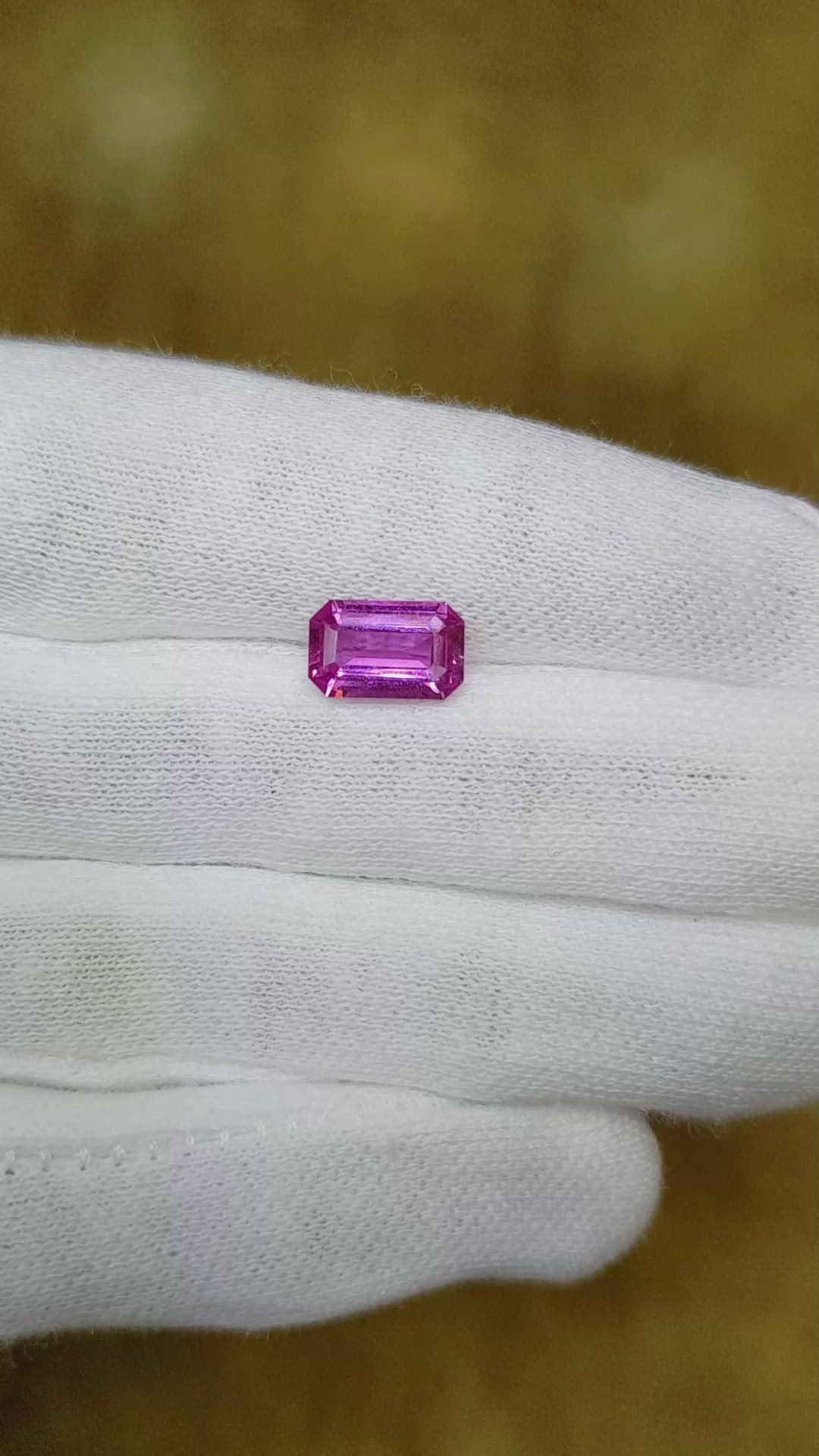 2.13 Ct. Pink Sapphire from Ceylon (Sri Lanka) Size Video