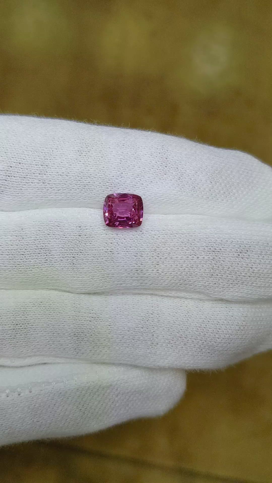 2.07 Ct. Pink Sapphire from Ceylon (Sri Lanka) Size Video