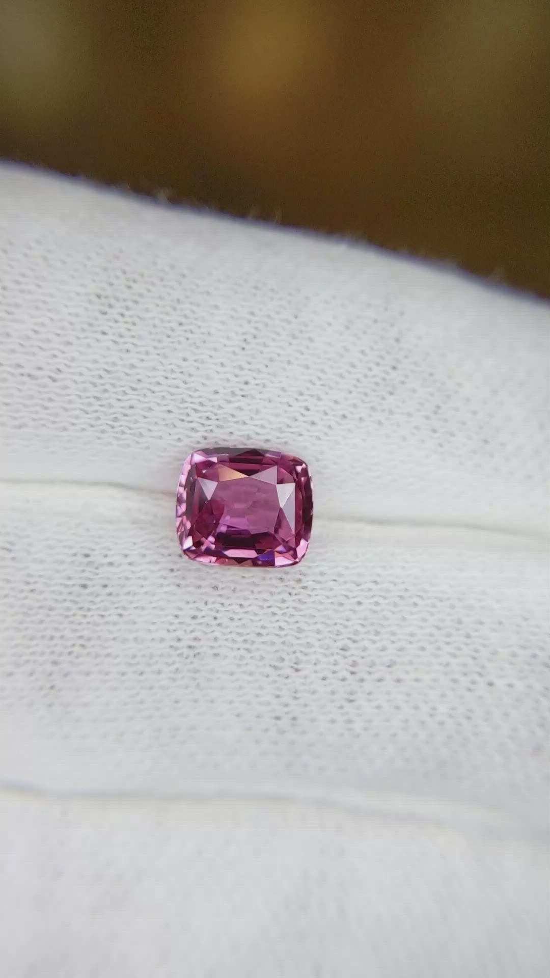2.07 Ct. Pink Sapphire from Ceylon (Sri Lanka) Size Video