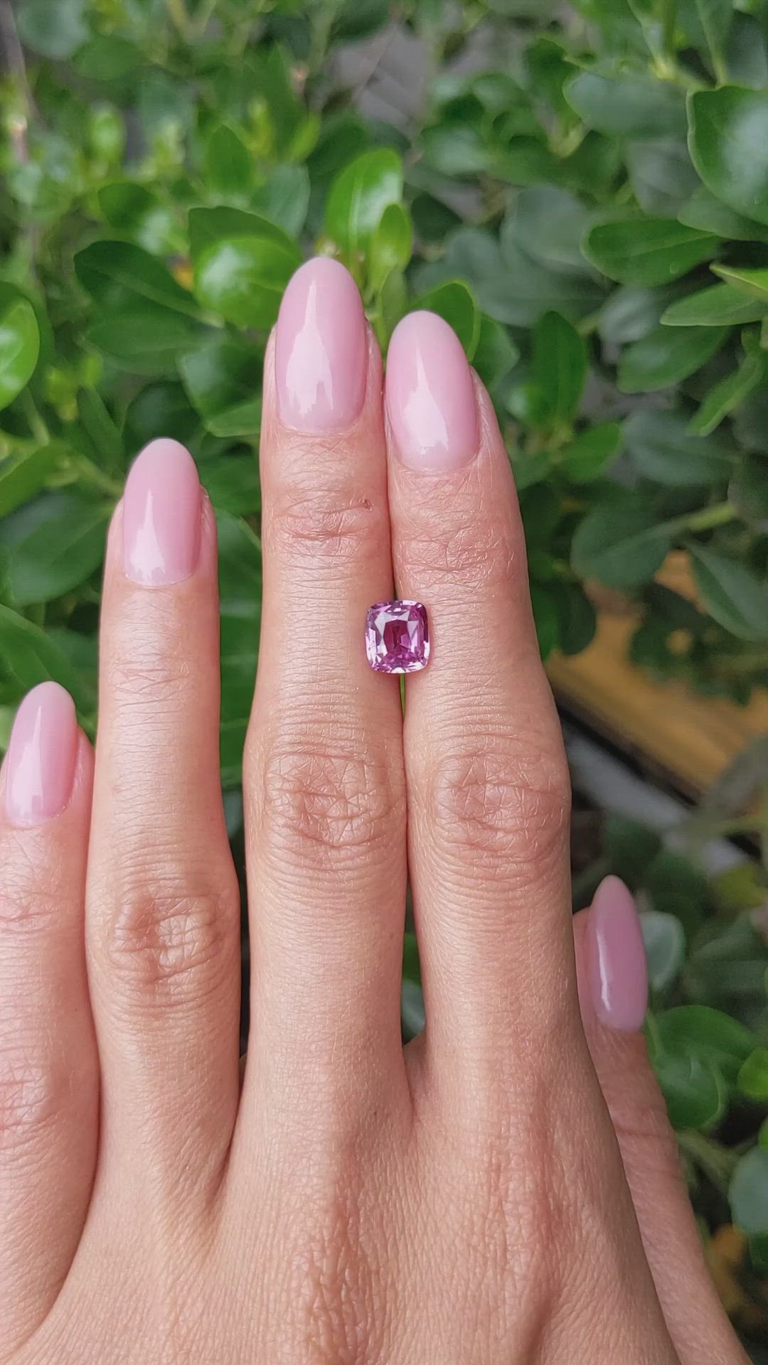 2.07 Ct. Pink Sapphire from Ceylon (Sri Lanka) Size Video