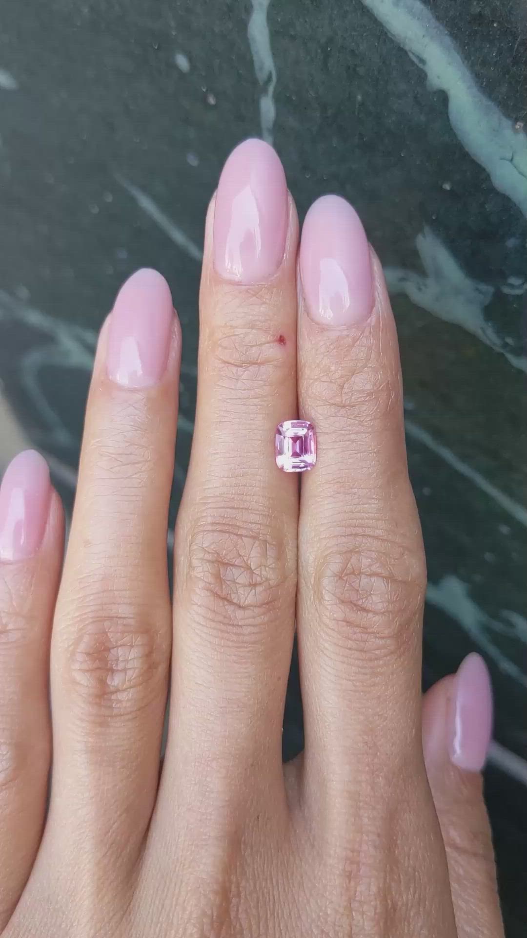 1.07 Ct. Purplish Pink Sapphire from Ceylon (Sri Lanka) Size Video