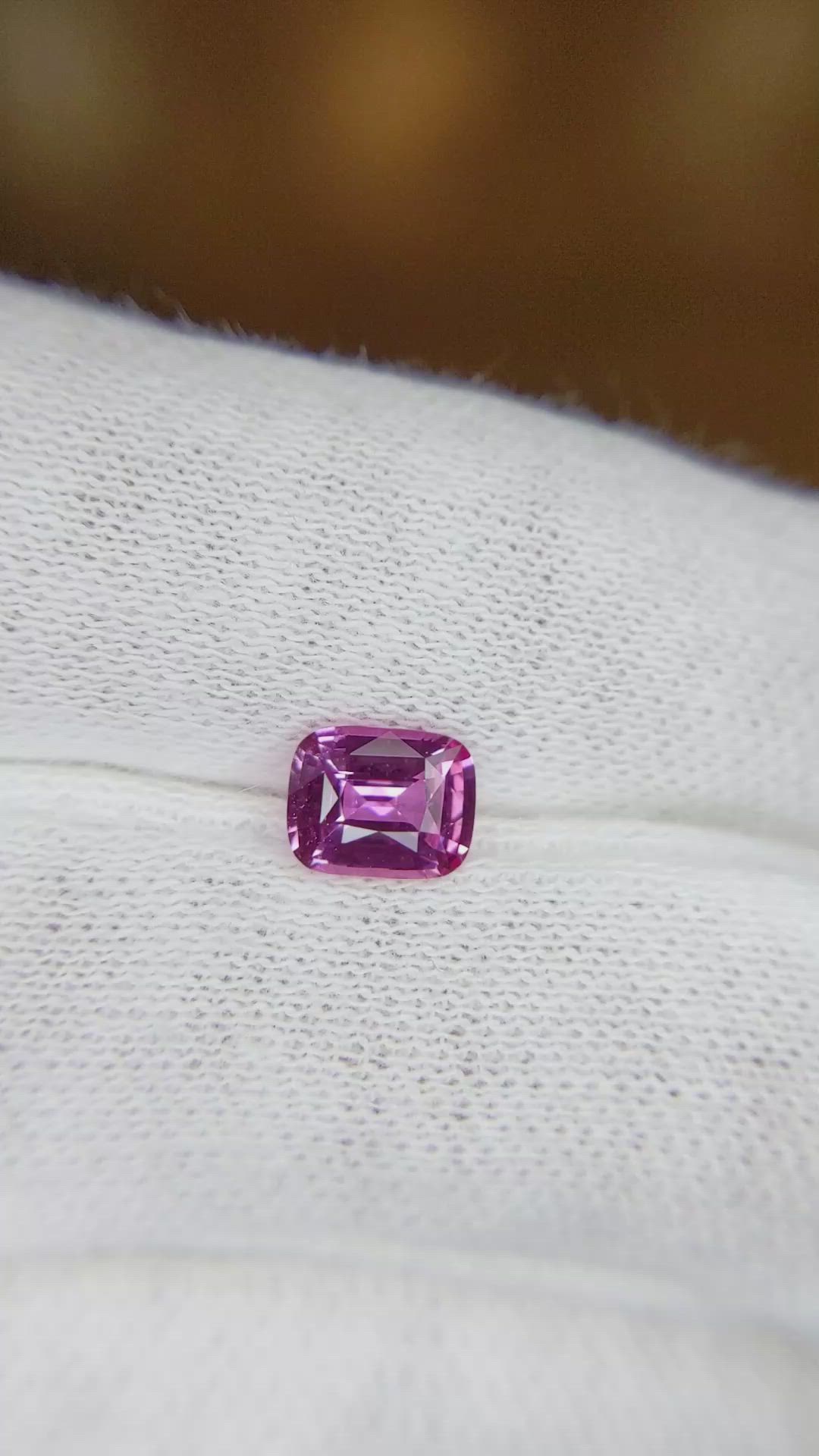 1.07 Ct. Pink Sapphire from Ceylon (Sri Lanka) Size Video