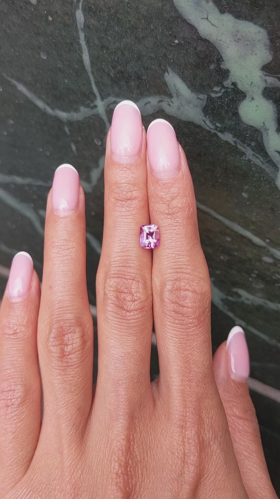 1.61 Ct. Pink Sapphire from Ceylon (Sri Lanka) Size Video