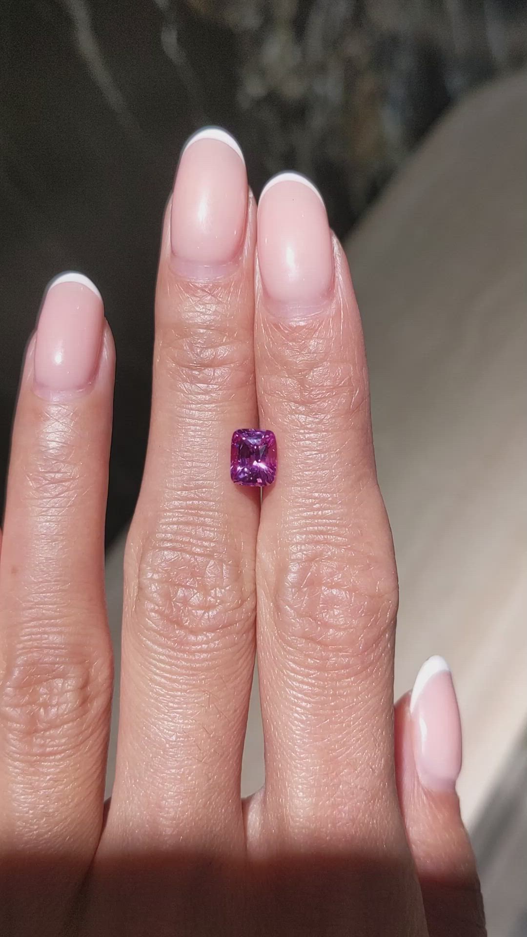 1.61 Ct. Pink Sapphire from Ceylon (Sri Lanka) Size Video