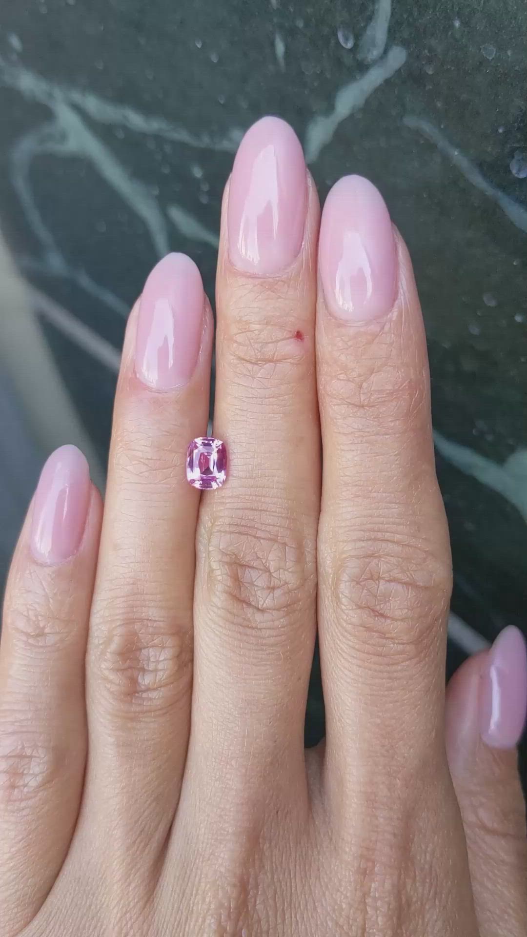 1.19 Ct. Purplish Pink Sapphire from Ceylon (Sri Lanka) Size Video