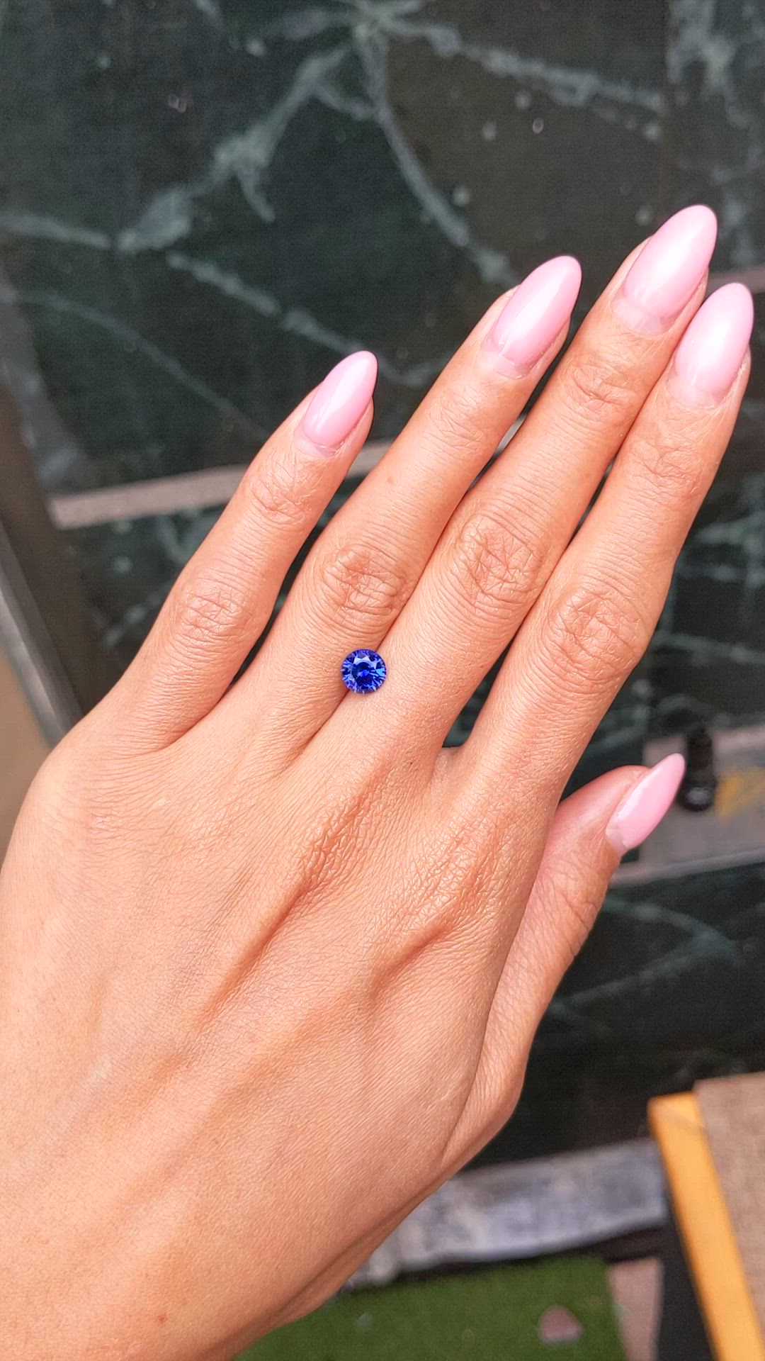 1.42 Ct. Blue Sapphire from Ceylon (Sri Lanka) Size Video