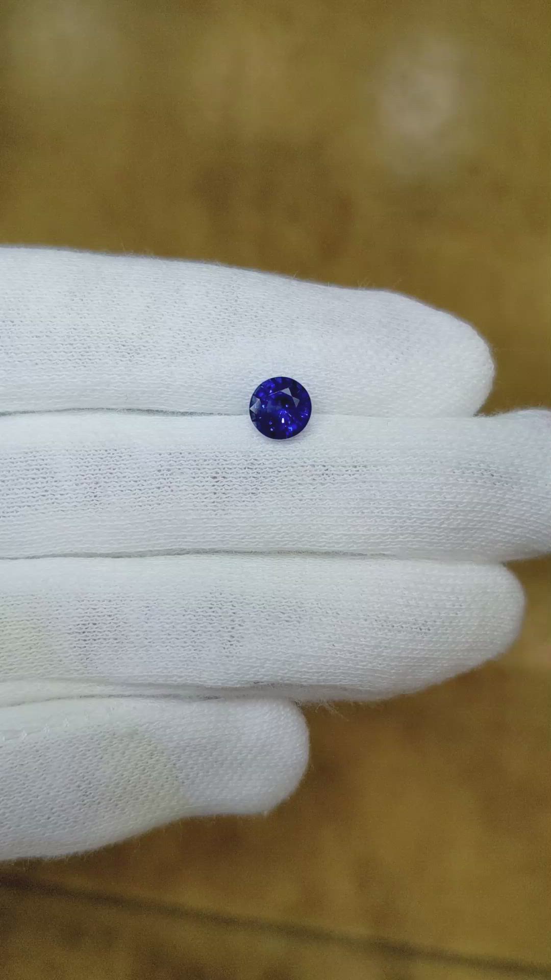 1.19 Ct. Blue Sapphire from Ceylon (Sri Lanka) Size Video