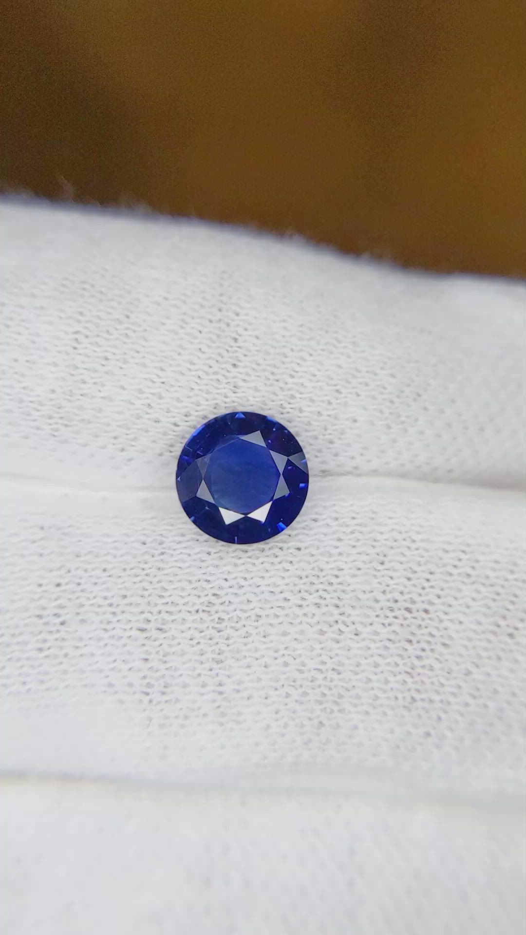 1.81 Ct. Blue Sapphire from Thailand Size Video