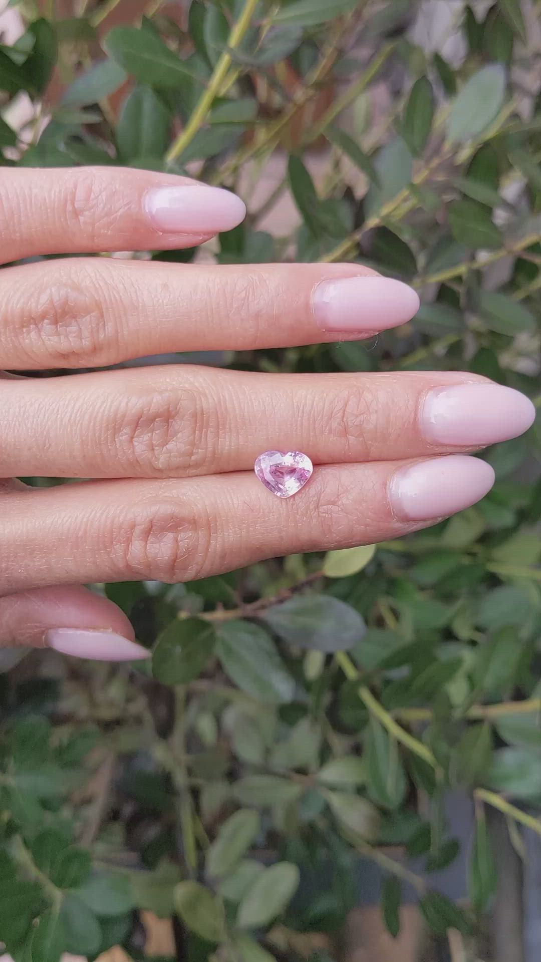 2.01 Ct. Pink Sapphire from Ceylon (Sri Lanka) Size Video