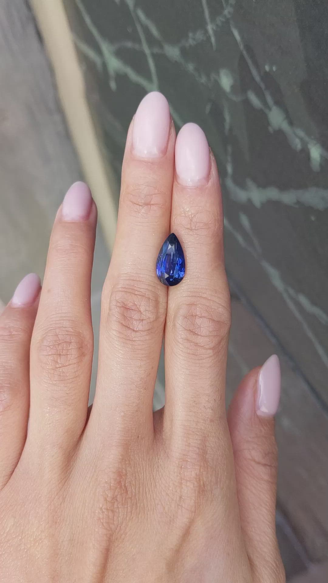 5.03 Ct. Blue Sapphire from Madagascar Size Video