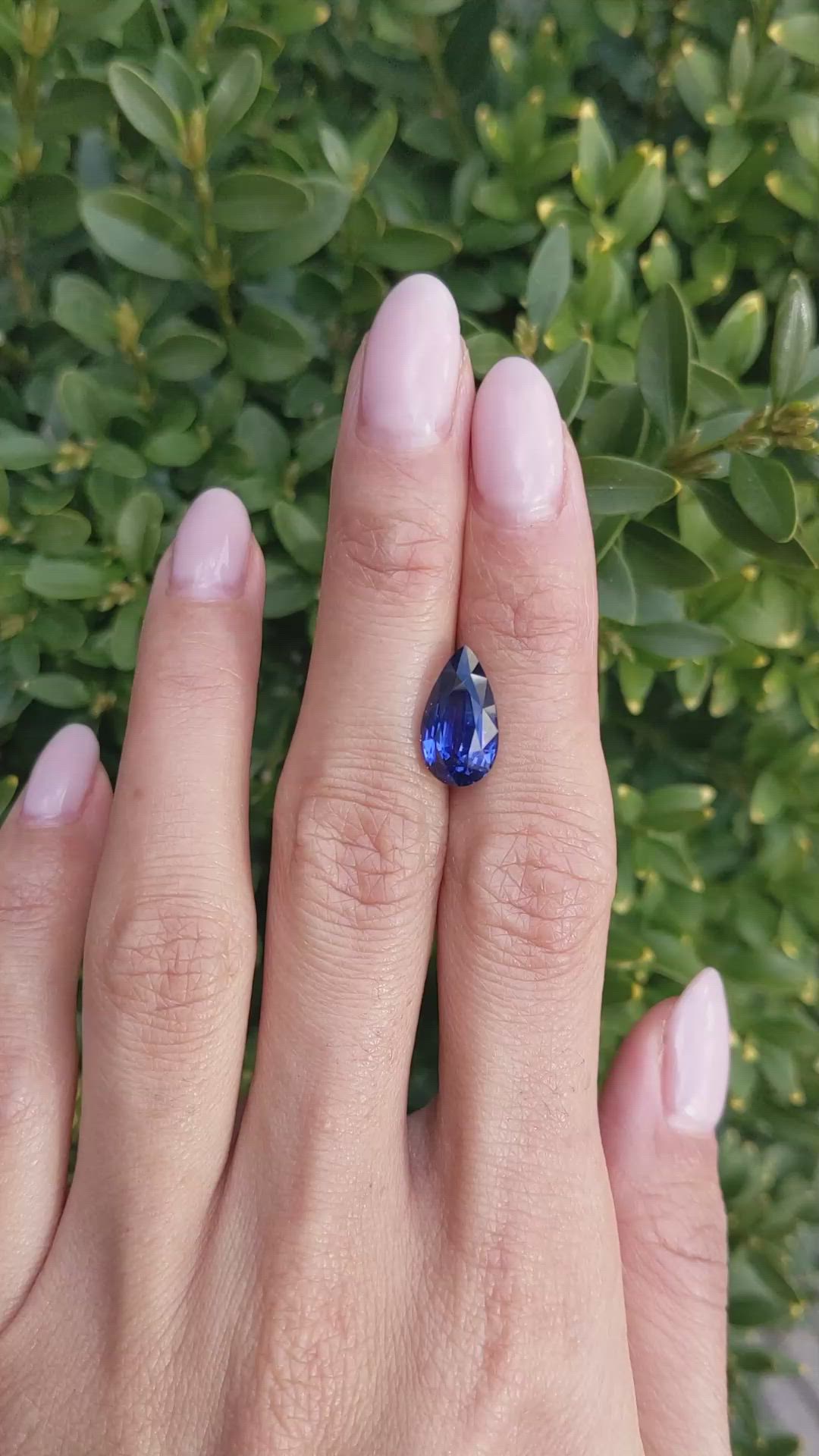 5.03 Ct. Blue Sapphire from Madagascar Size Video