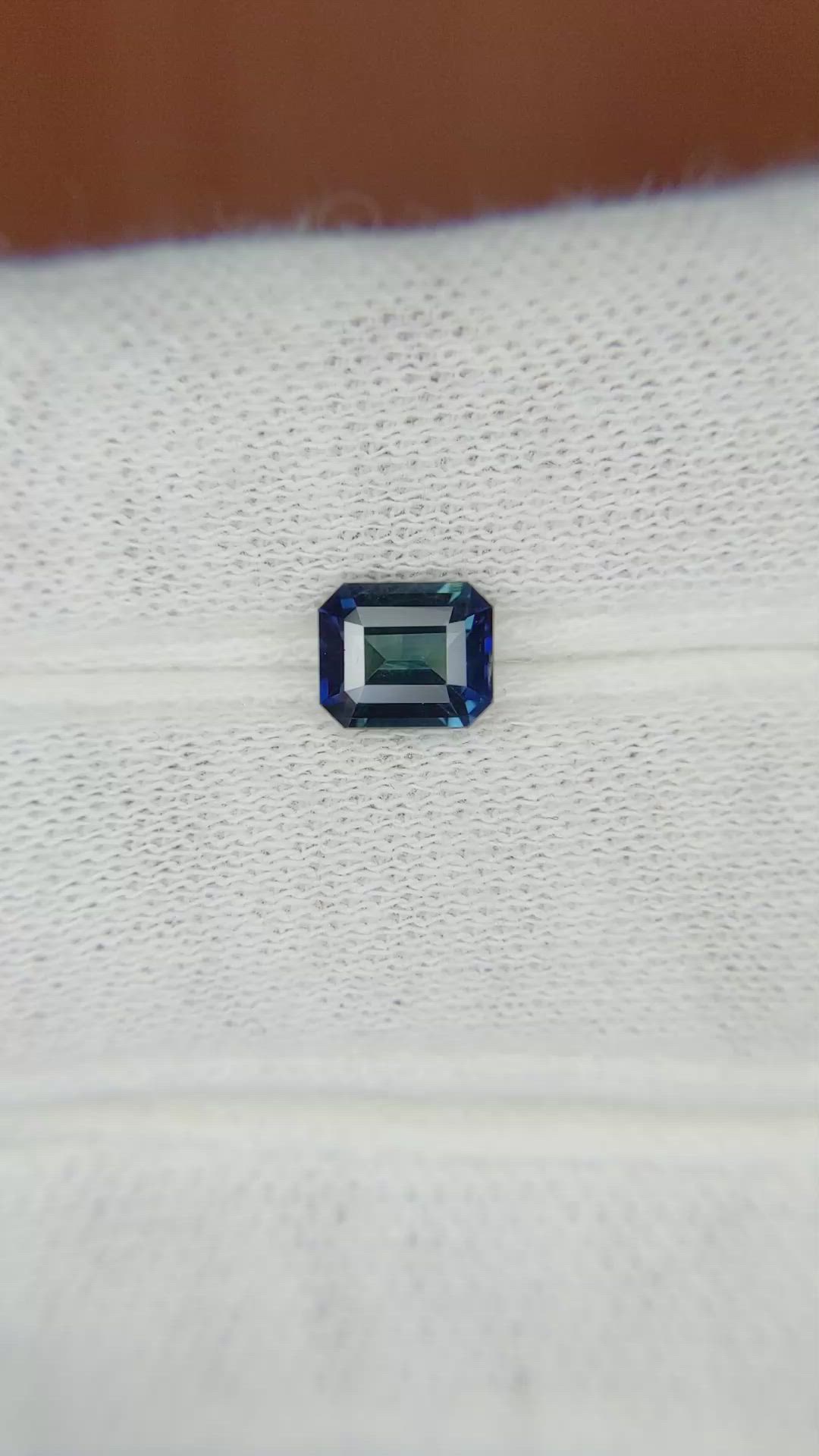 1.14 Ct. Greenish Blue Sapphire from Madagascar Size Video