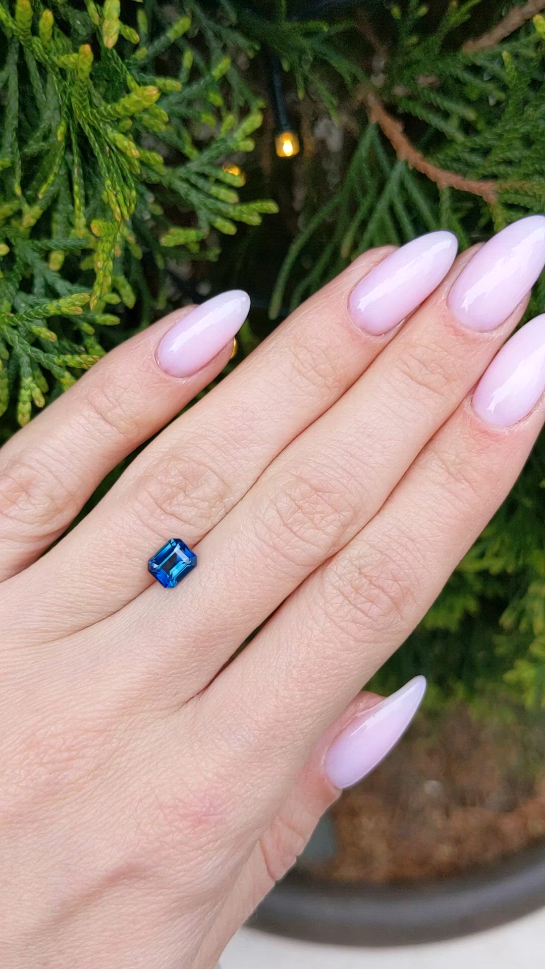 1.14 Ct. Greenish Blue Sapphire from Madagascar Size Video