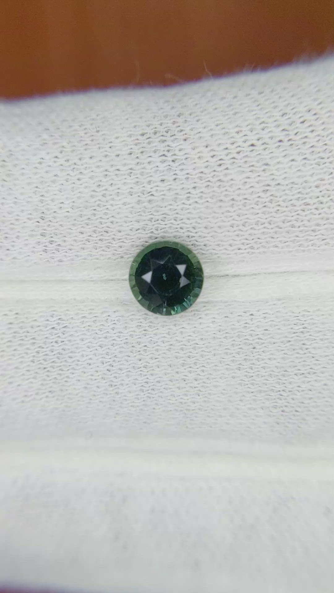 1.20 Ct. Bluish Green Sapphire from Madagascar Size Video