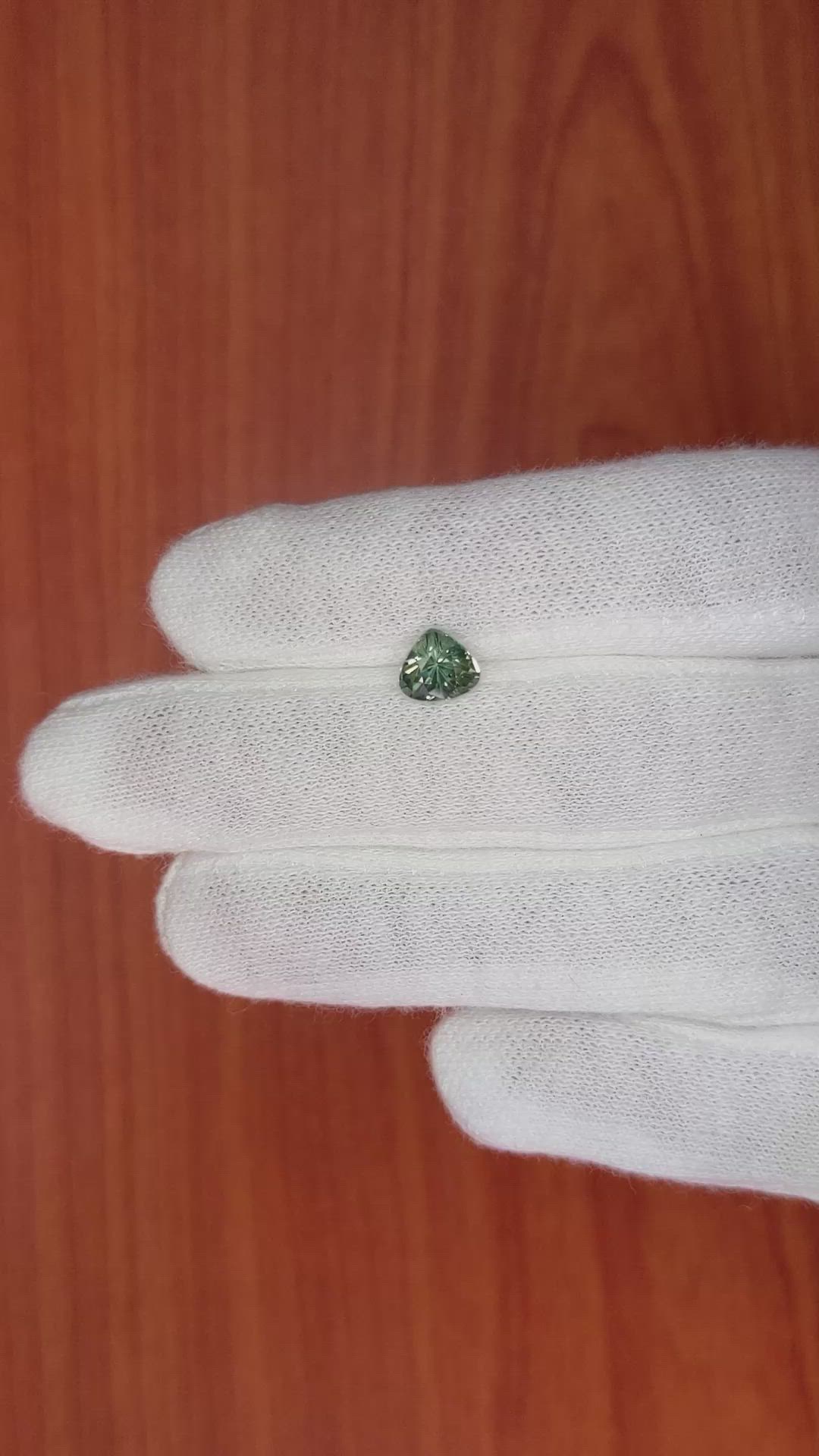 1.33 Ct. Green Sapphire from Madagascar Size Video