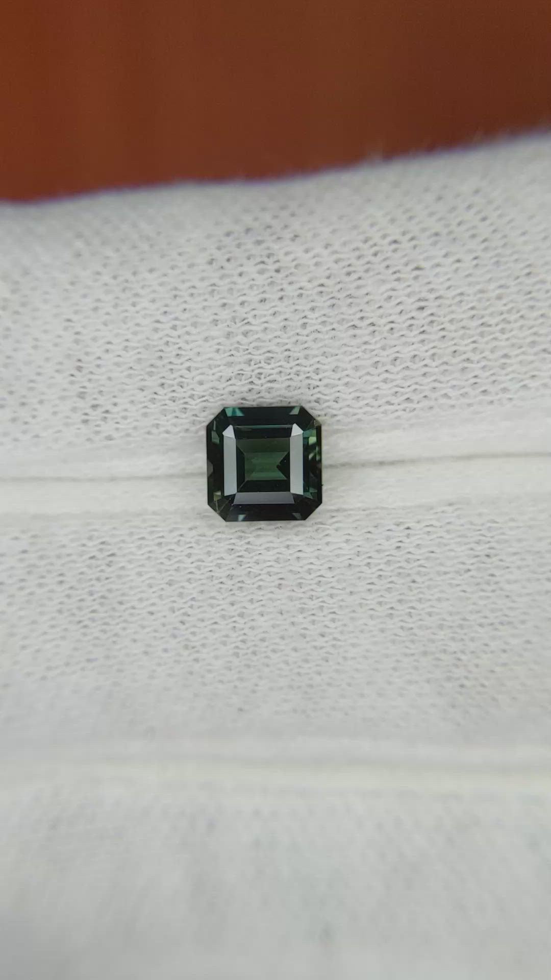 1.32 Ct. Bluish Green Sapphire from Madagascar Size Video
