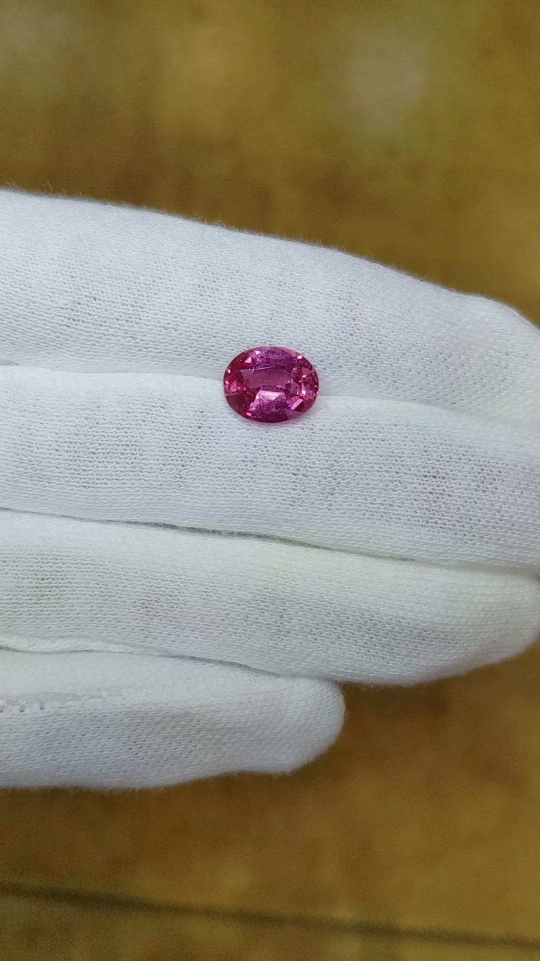 3.14 Ct. Pink Sapphire from Madagascar Size Video