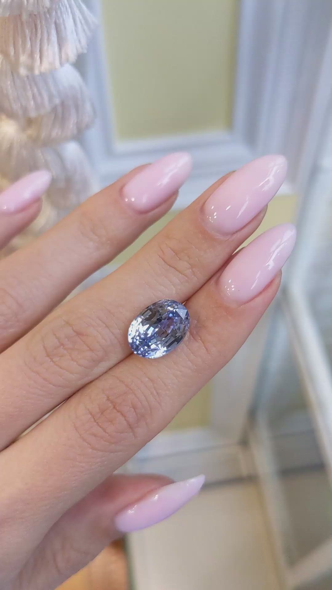 8.07 Ct. Blue Sapphire from Ceylon (Sri Lanka) Size Video