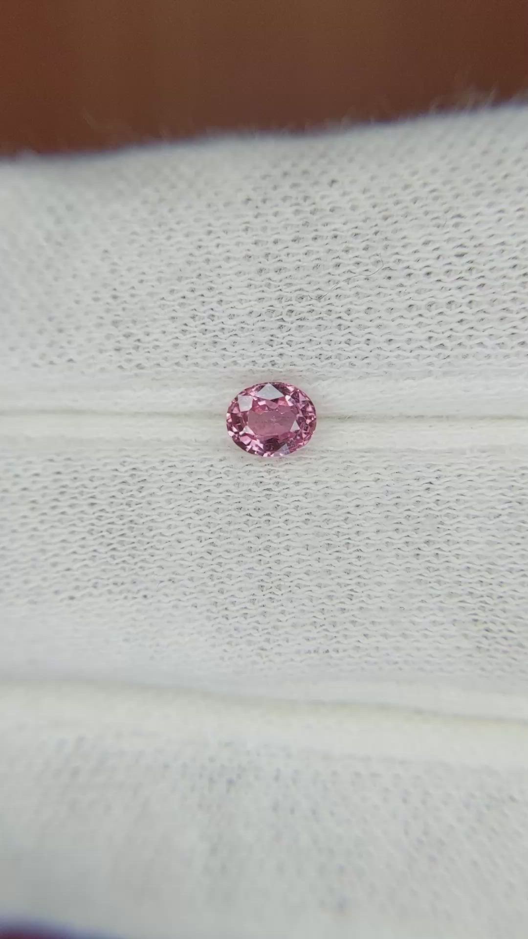 0.43 Ct. Pink Sapphire from Madagascar Size Video