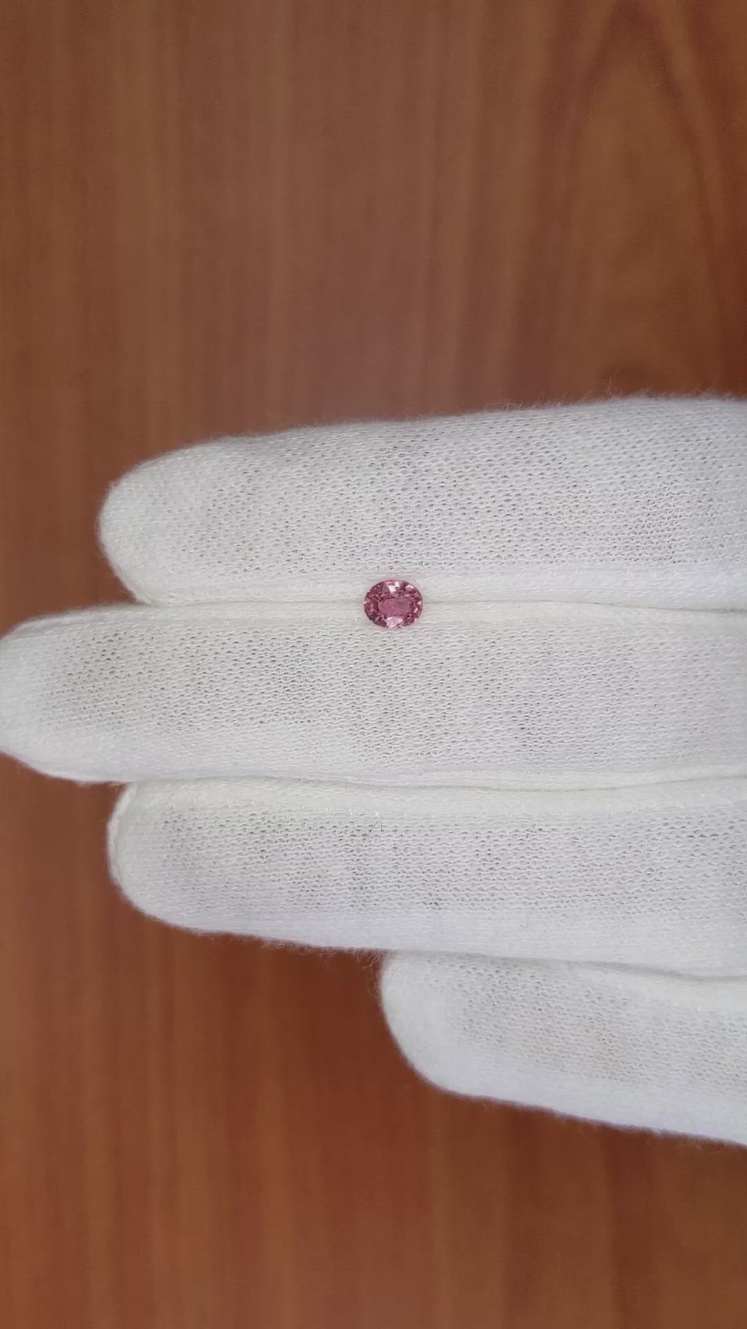 0.43 Ct. Pink Sapphire from Madagascar Size Video