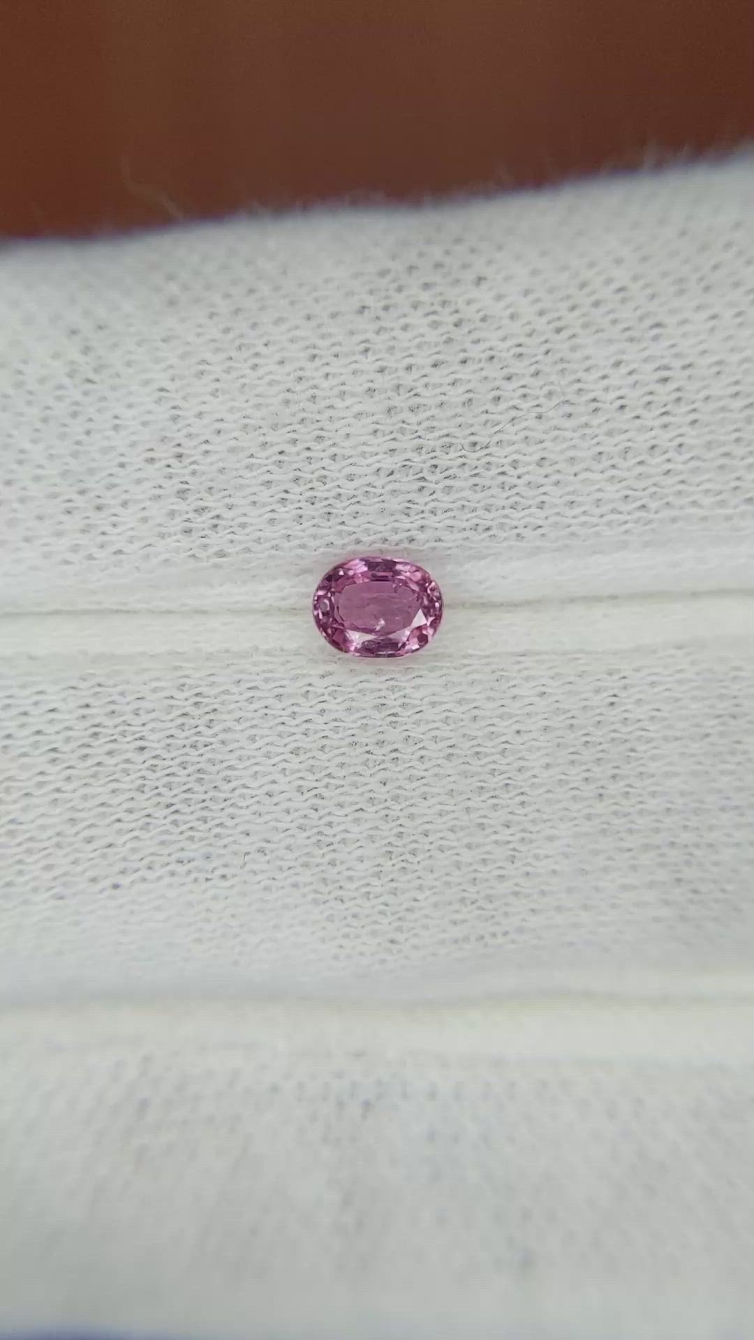 0.43 Ct. Pink Sapphire from Madagascar Size Video