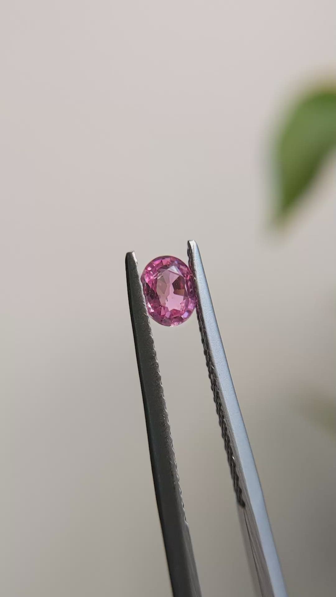 0.43 Ct. Pink Sapphire from Madagascar Size Video