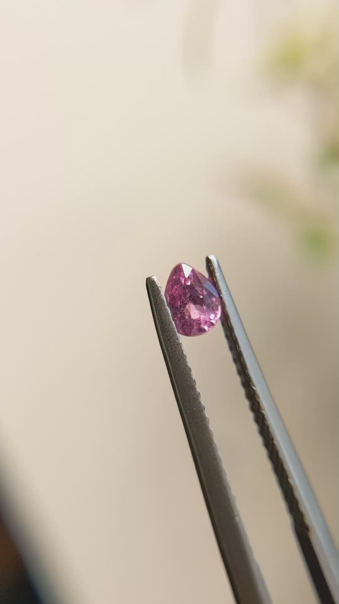 0.41 Ct. Pink Sapphire from Madagascar Size Video
