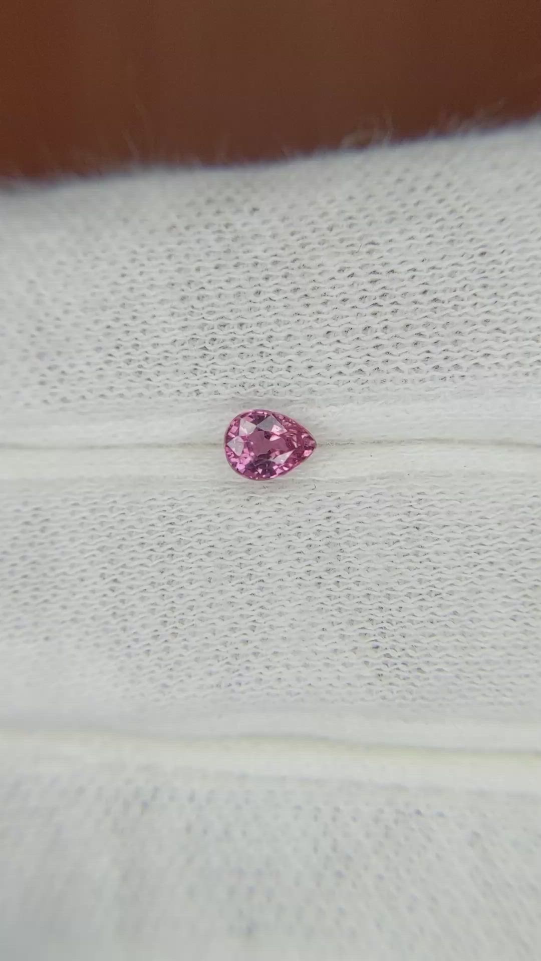 0.41 Ct. Pink Sapphire from Madagascar Size Video