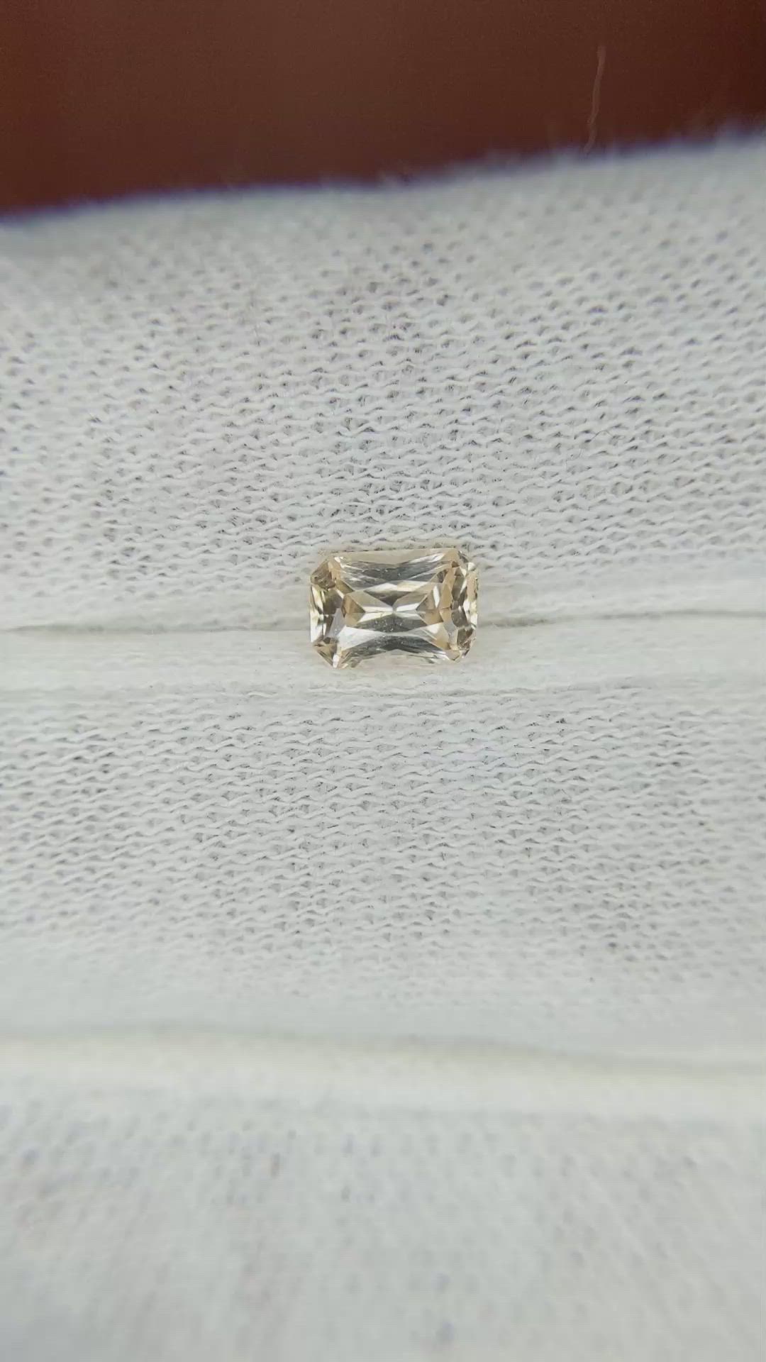 0.72 Ct. Yellow Sapphire from Madagascar Size Video