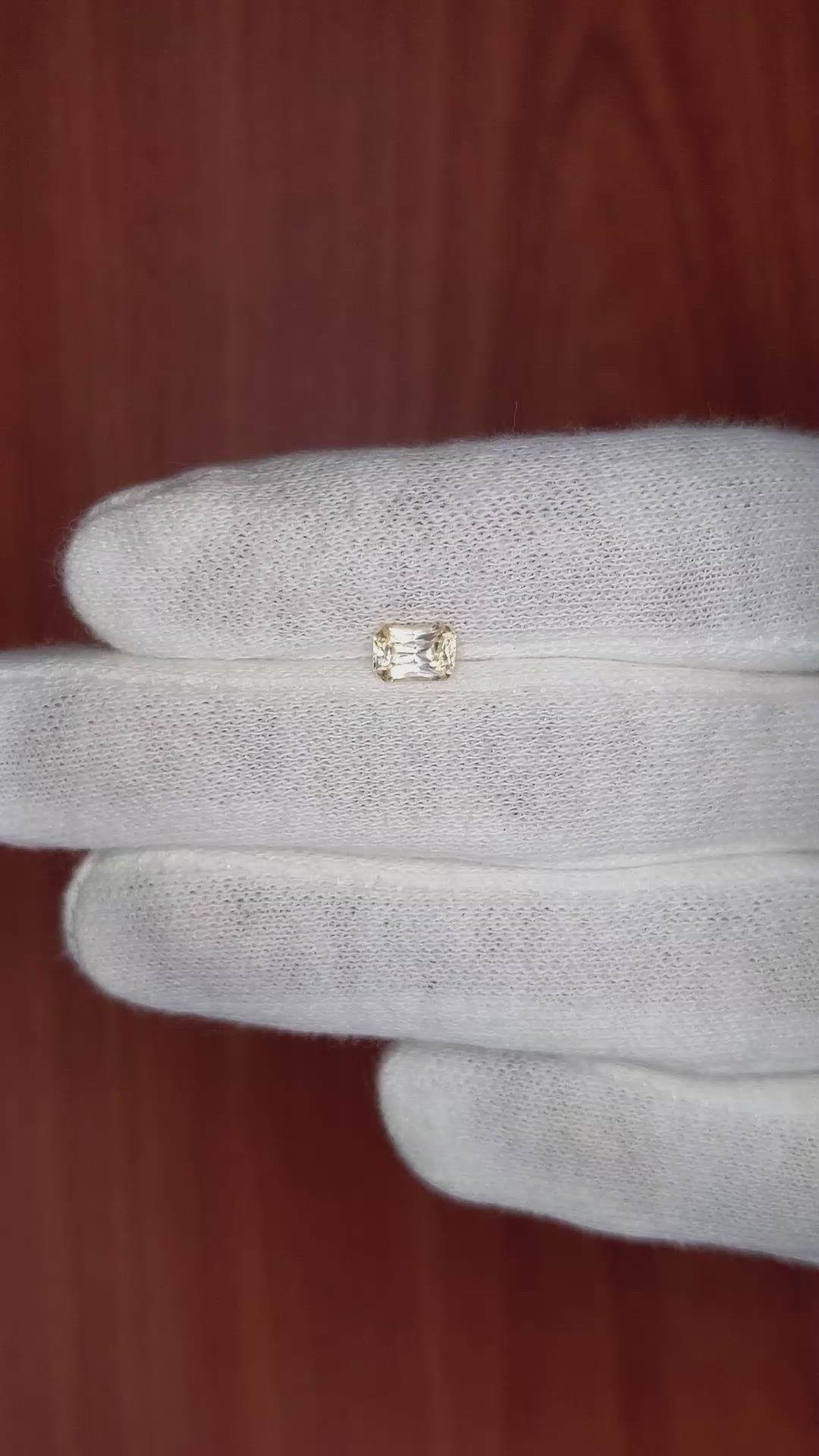 0.72 Ct. Yellow Sapphire from Madagascar Size Video