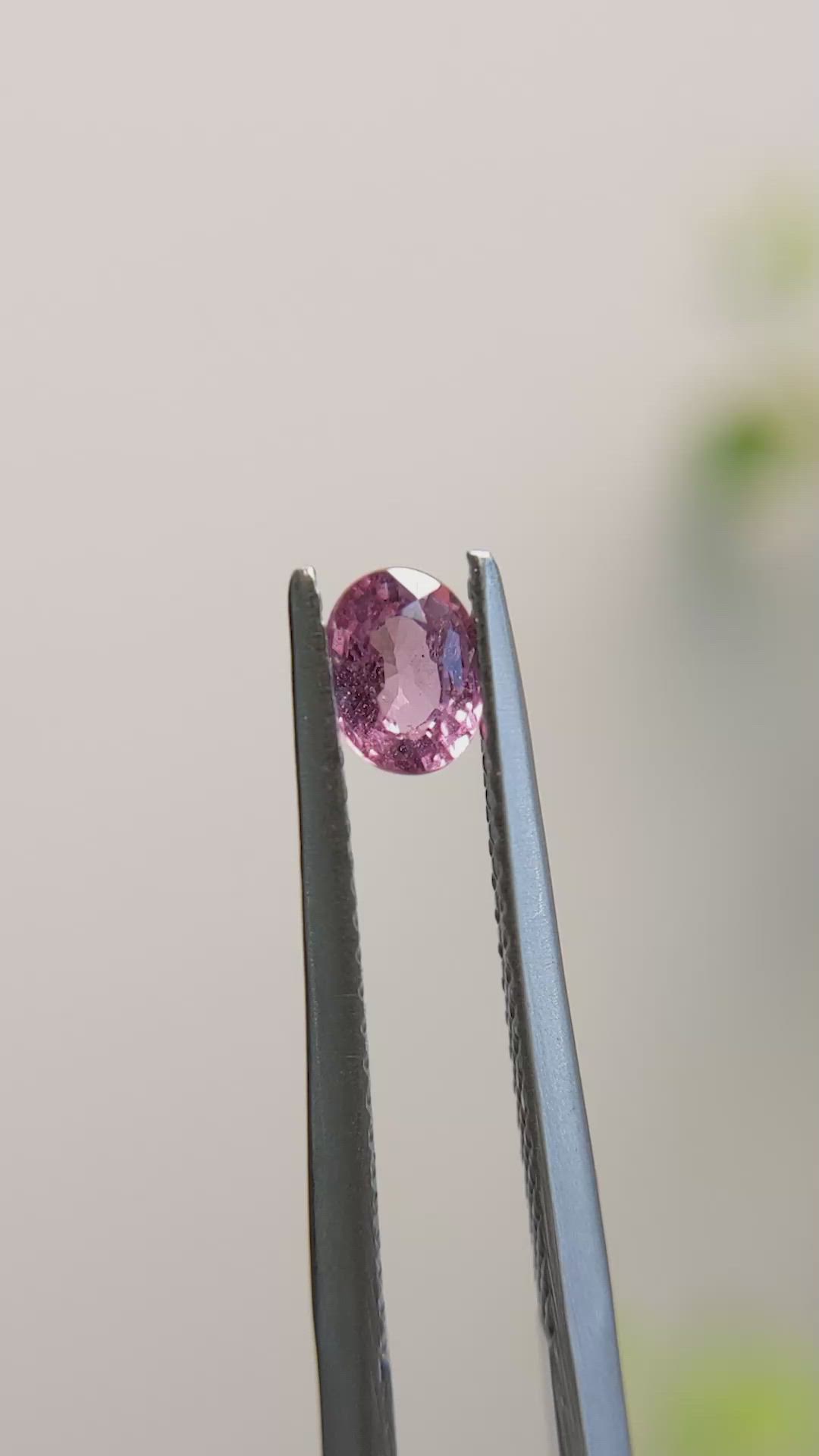 0.44 Ct. Pink Sapphire from Madagascar Size Video
