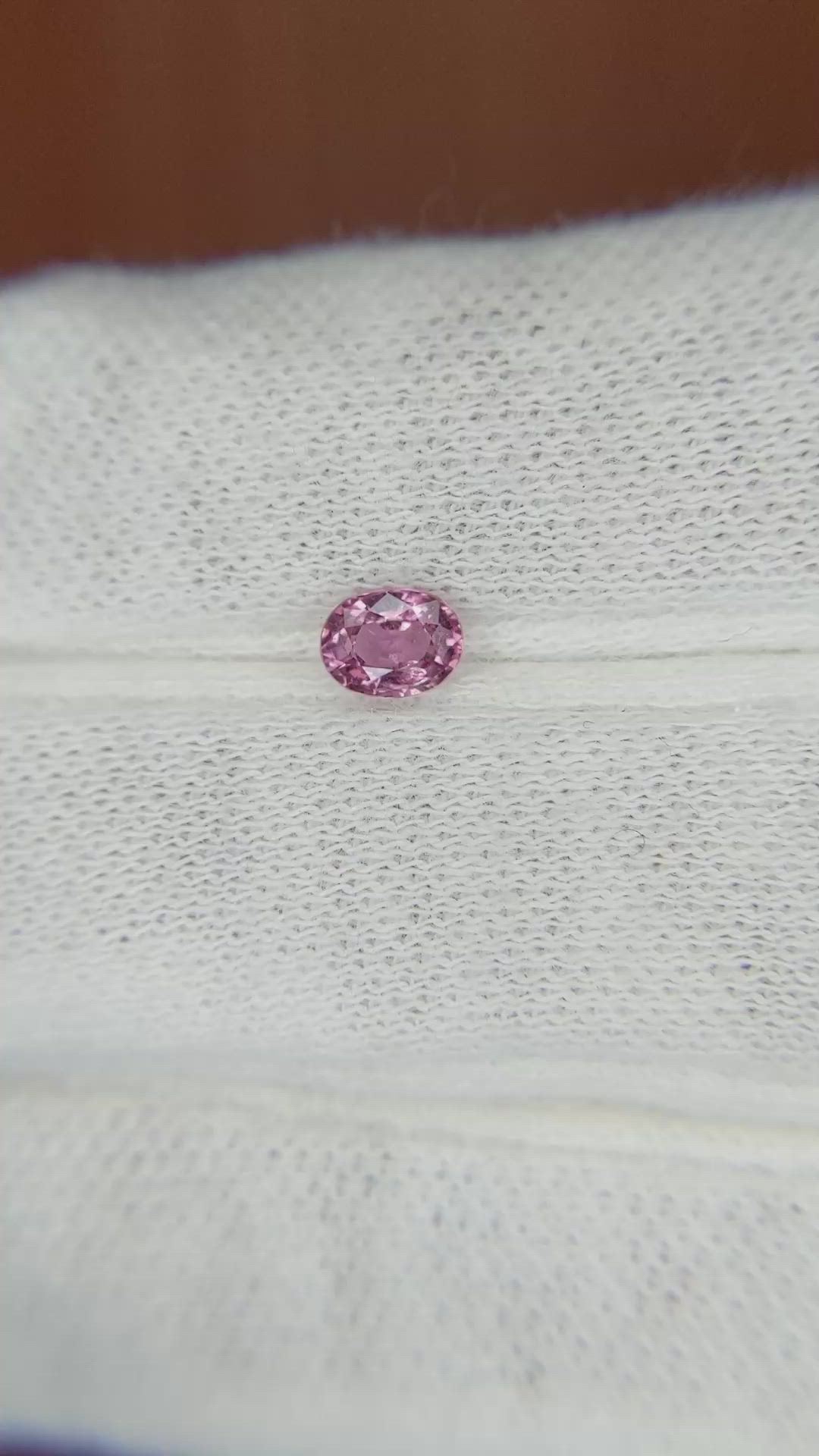 0.44 Ct. Pink Sapphire from Madagascar Size Video
