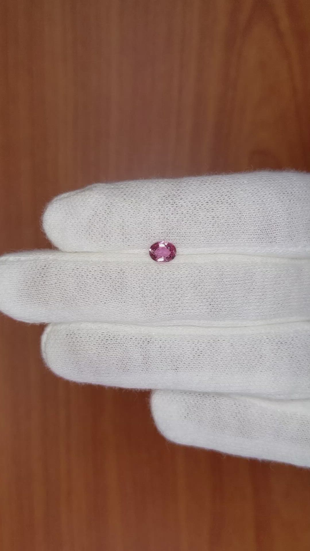 0.48 Ct. Pink Sapphire from Madagascar Size Video