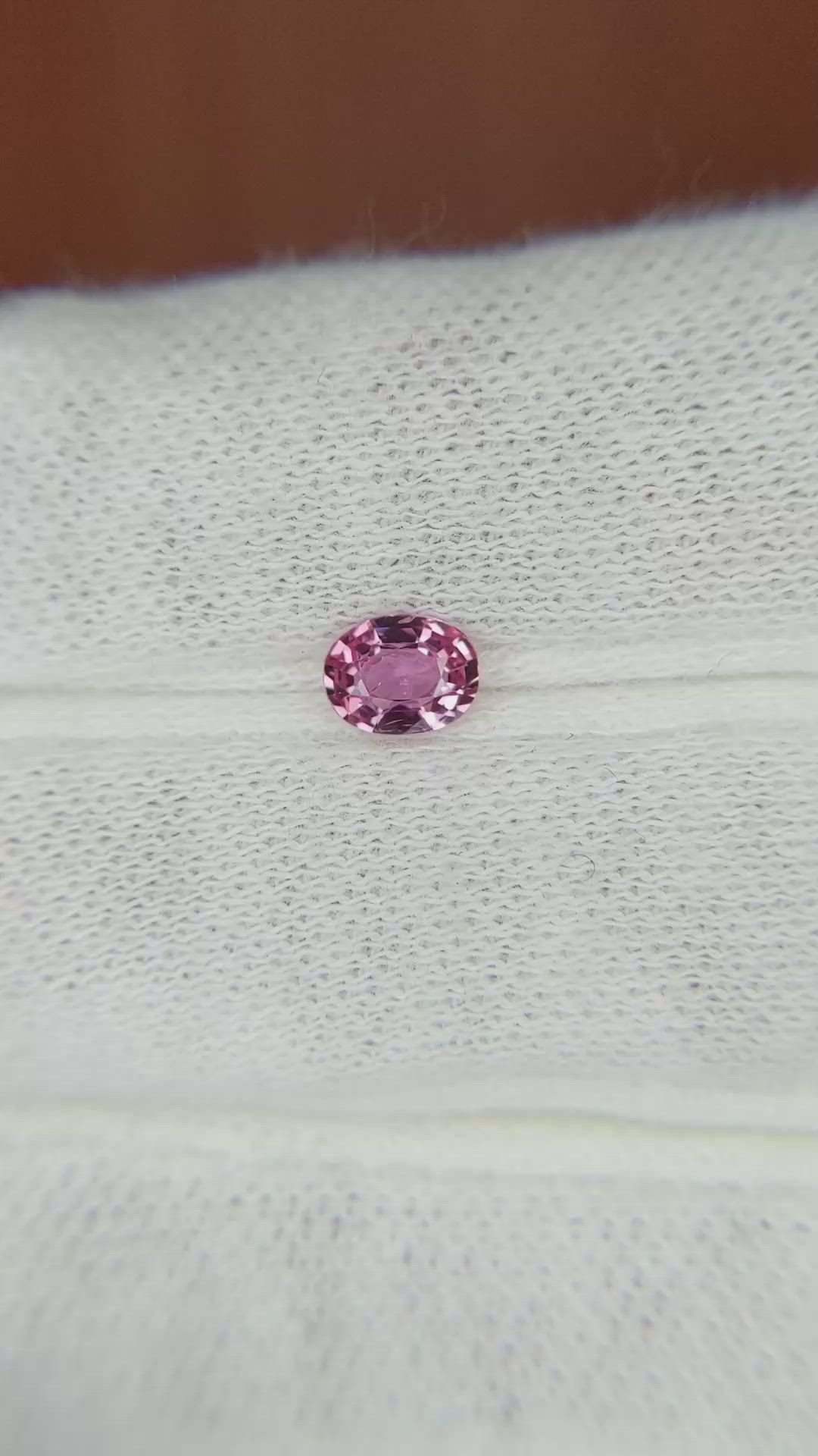 0.48 Ct. Pink Sapphire from Madagascar Size Video