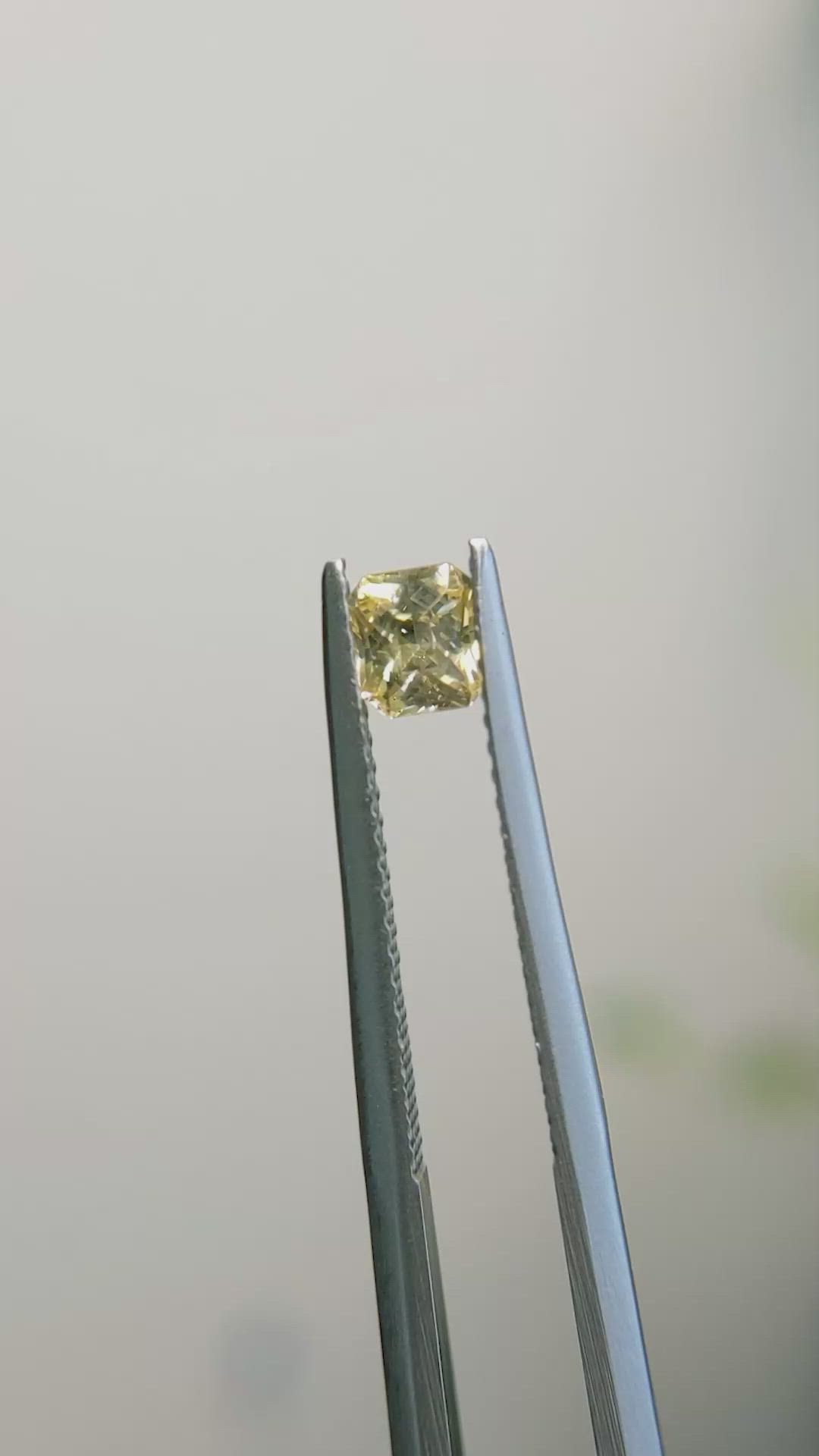 0.48 Ct. Yellow Sapphire from Madagascar Size Video