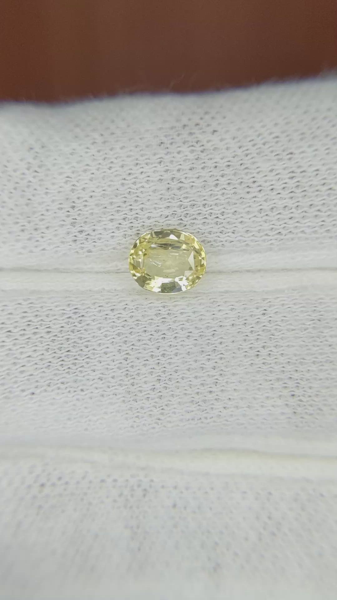 1.04 Ct. Yellow Sapphire from Madagascar Size Video