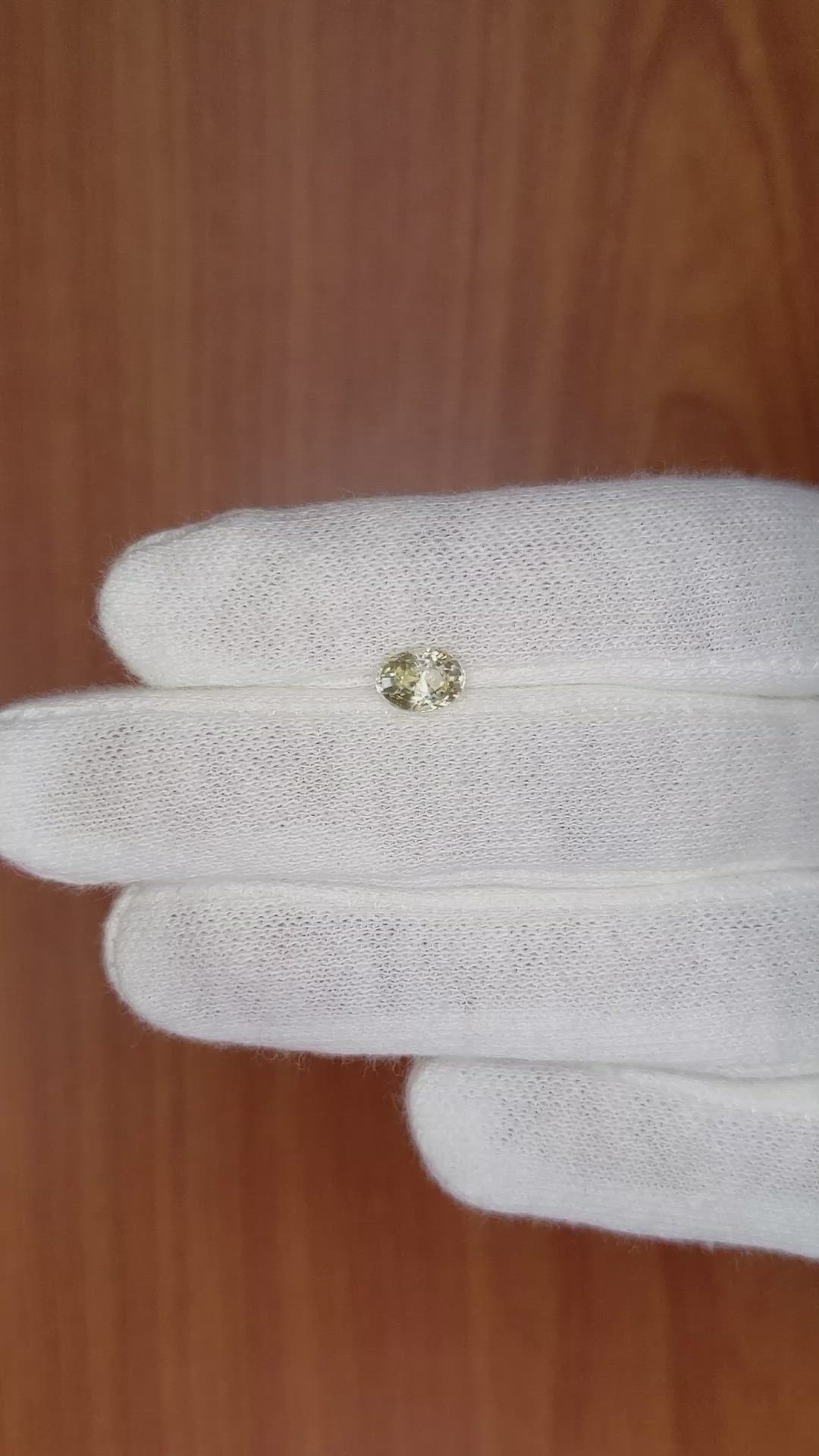 1.05 Ct. Yellow Sapphire from Madagascar Size Video