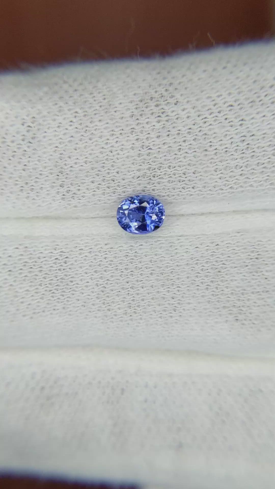0.53 Ct. Blue Sapphire from Madagascar Size Video