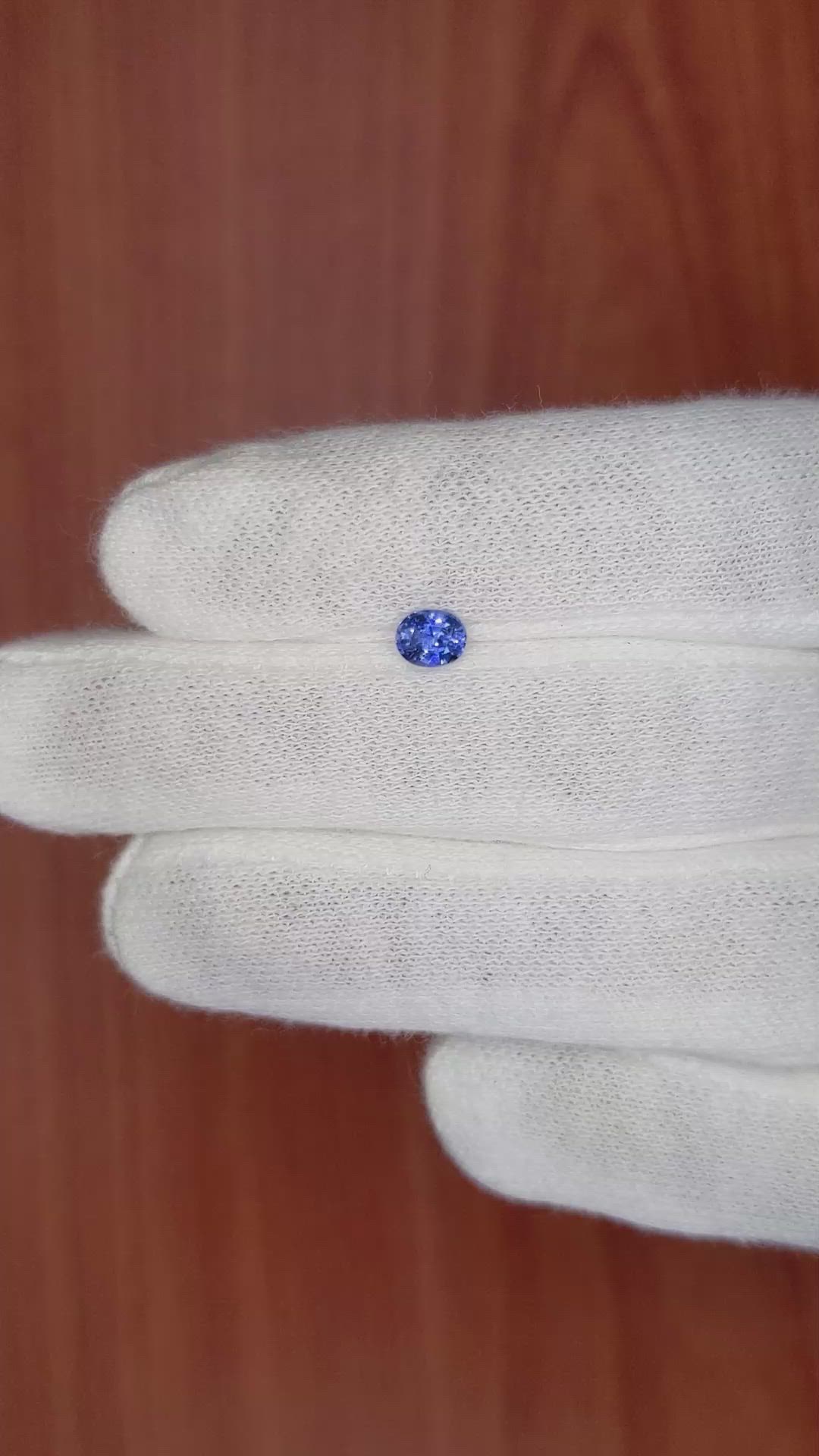 0.53 Ct. Blue Sapphire from Madagascar Size Video