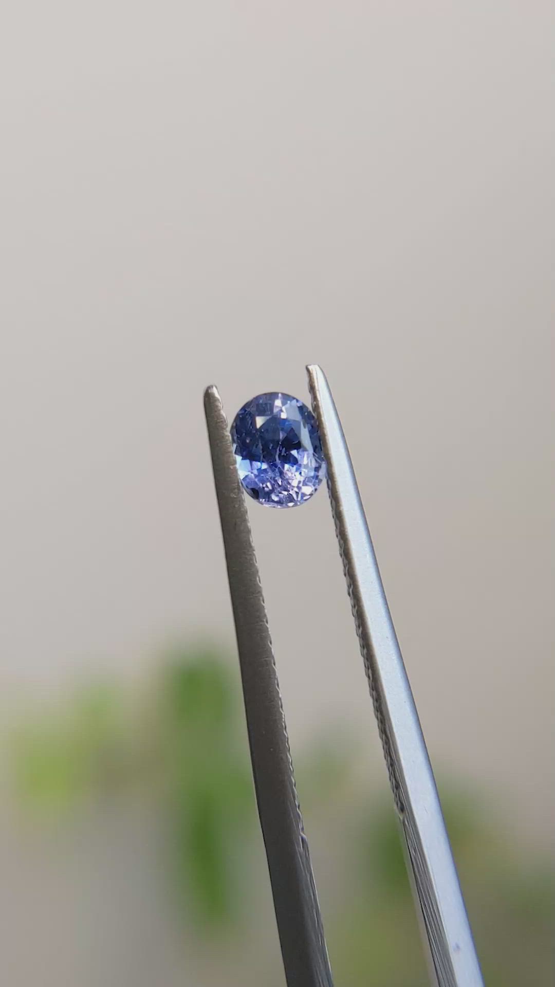 0.53 Ct. Blue Sapphire from Madagascar Size Video