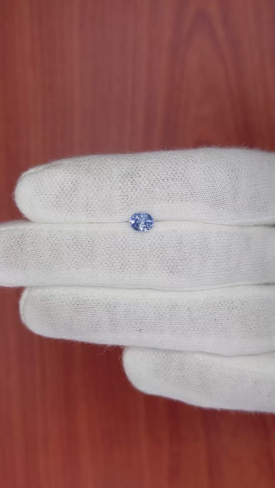 0.69 Ct. Blue Sapphire from Madagascar Size Video