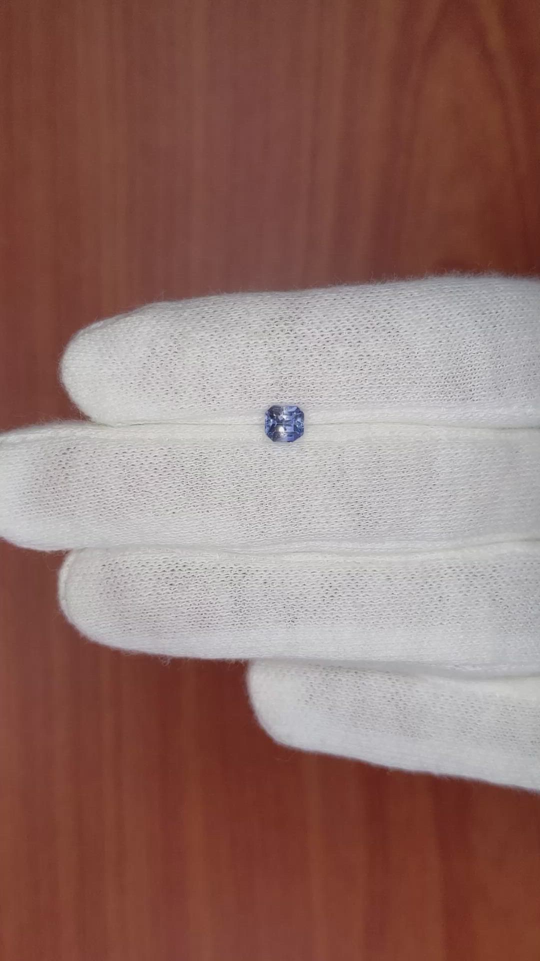 0.58 Ct. Blue Sapphire from Madagascar Size Video