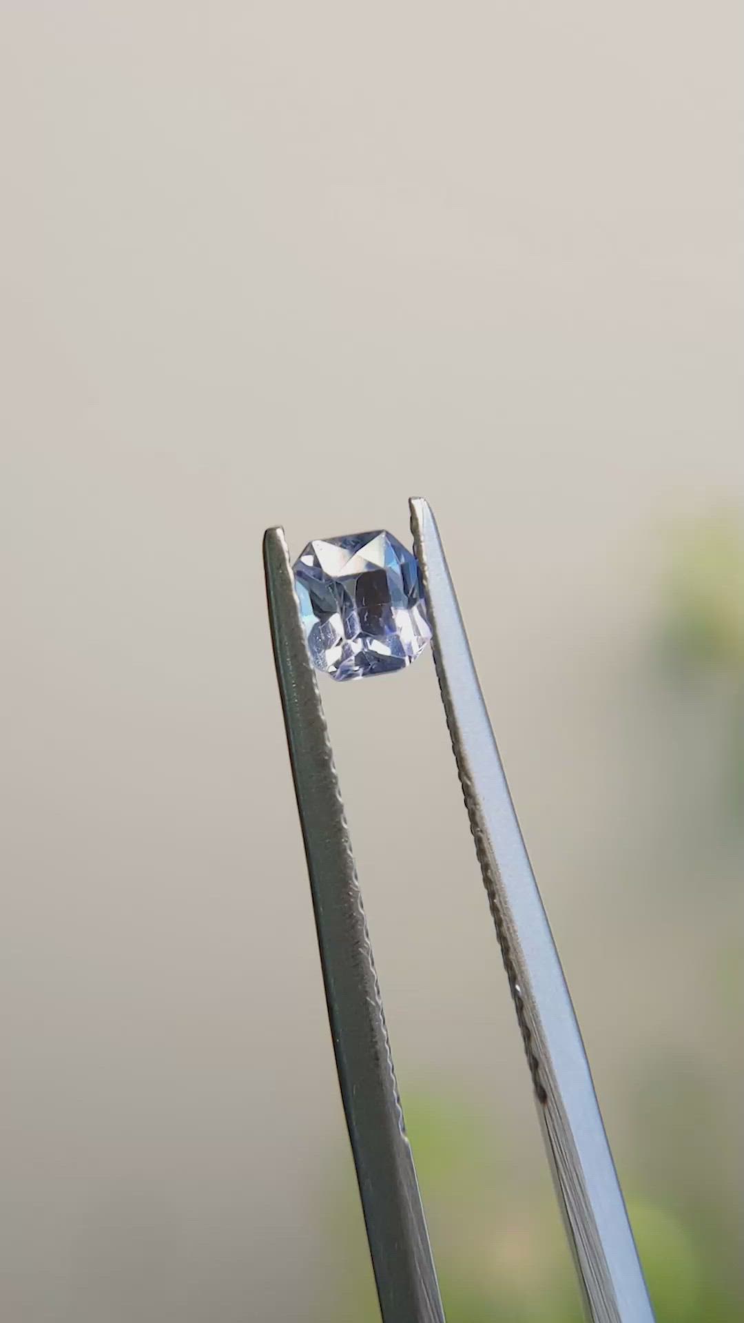 0.58 Ct. Blue Sapphire from Madagascar Size Video