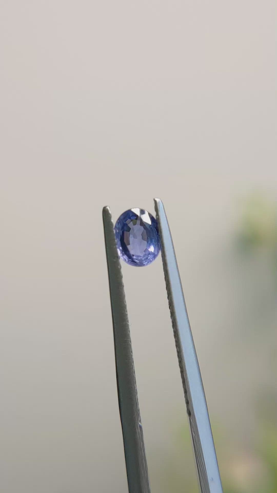 0.49 Ct. Blue Sapphire from Madagascar Size Video