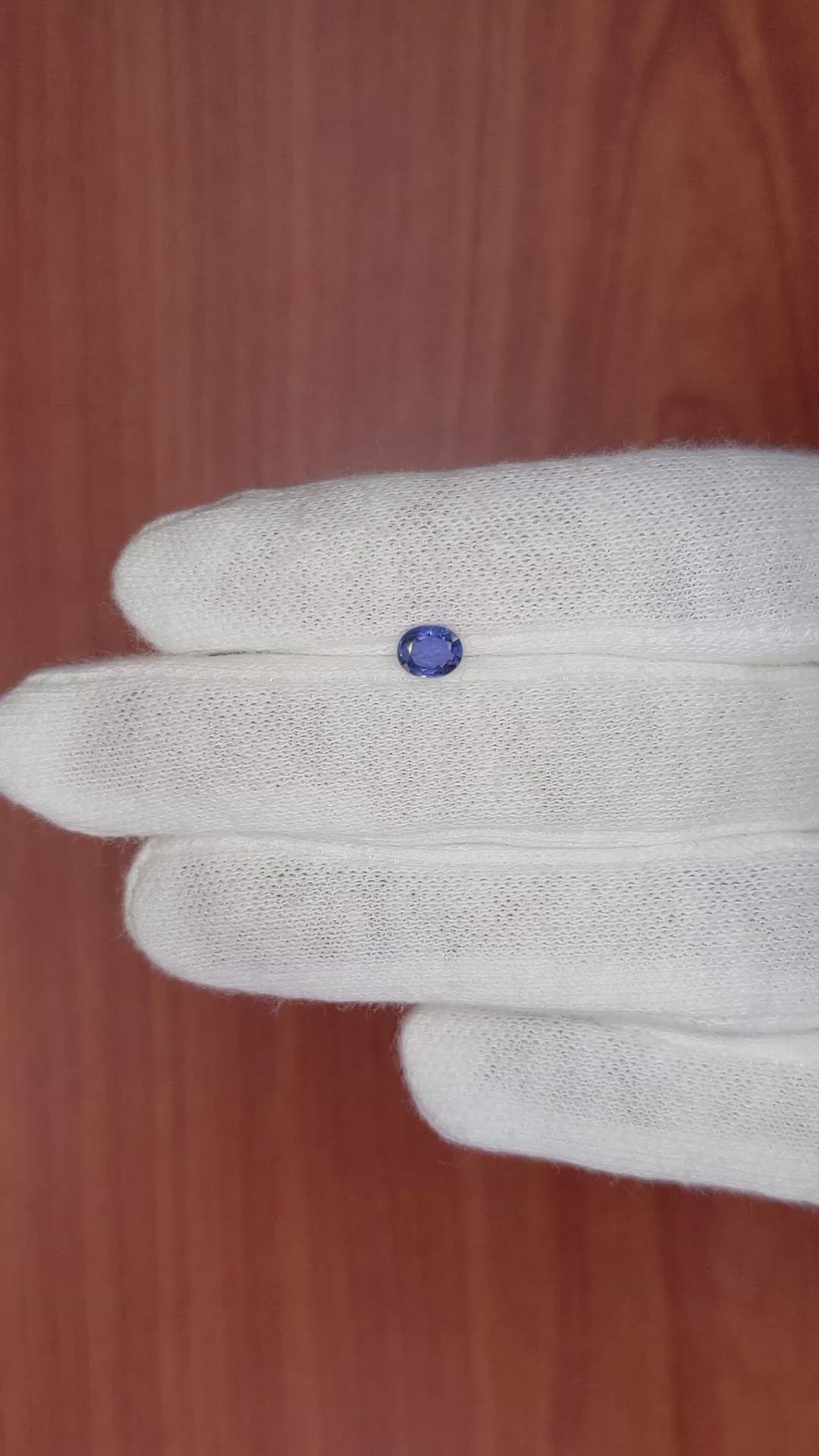 0.49 Ct. Blue Sapphire from Madagascar Size Video
