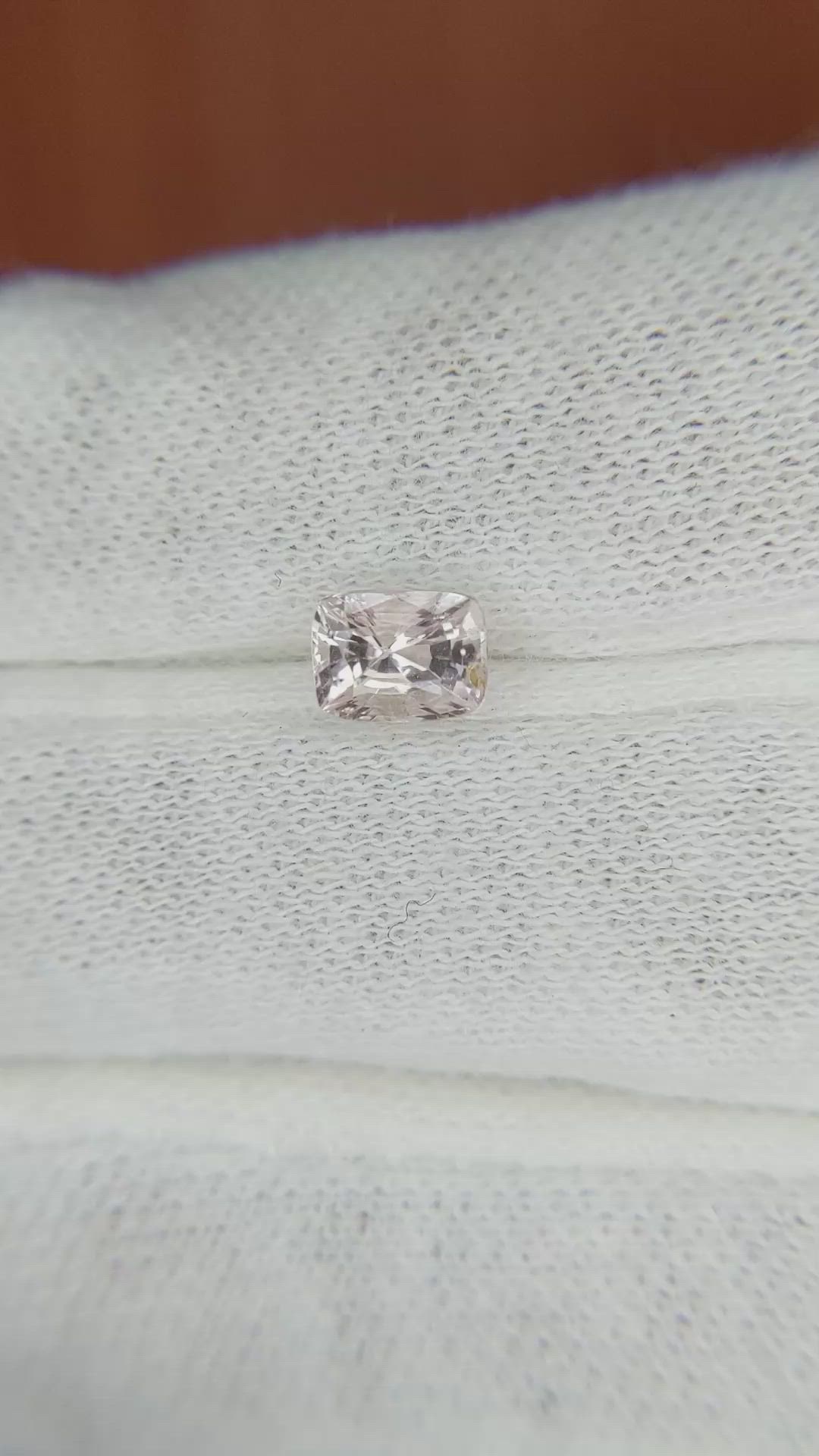 1.02 Ct. Peach Sapphire from Madagascar Size Video