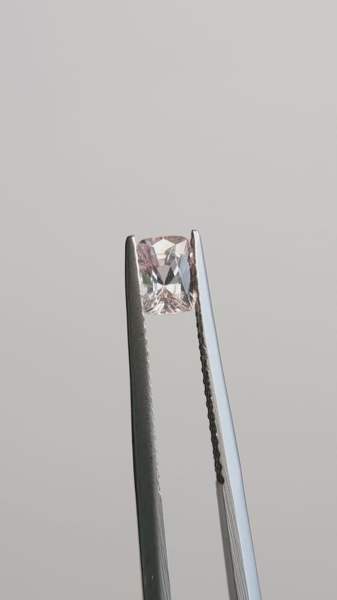 1.02 Ct. Peach Sapphire from Madagascar Size Video
