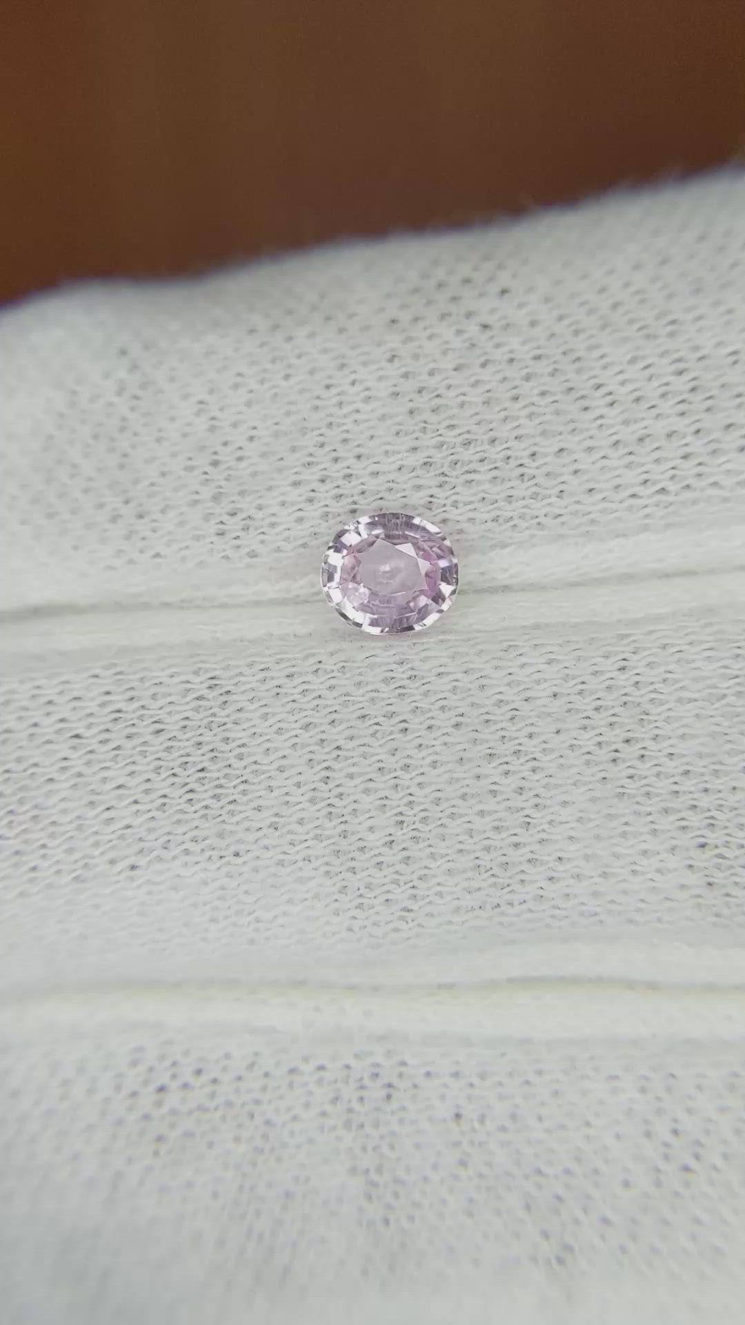 0.58 Ct. Pink Sapphire from Madagascar Size Video